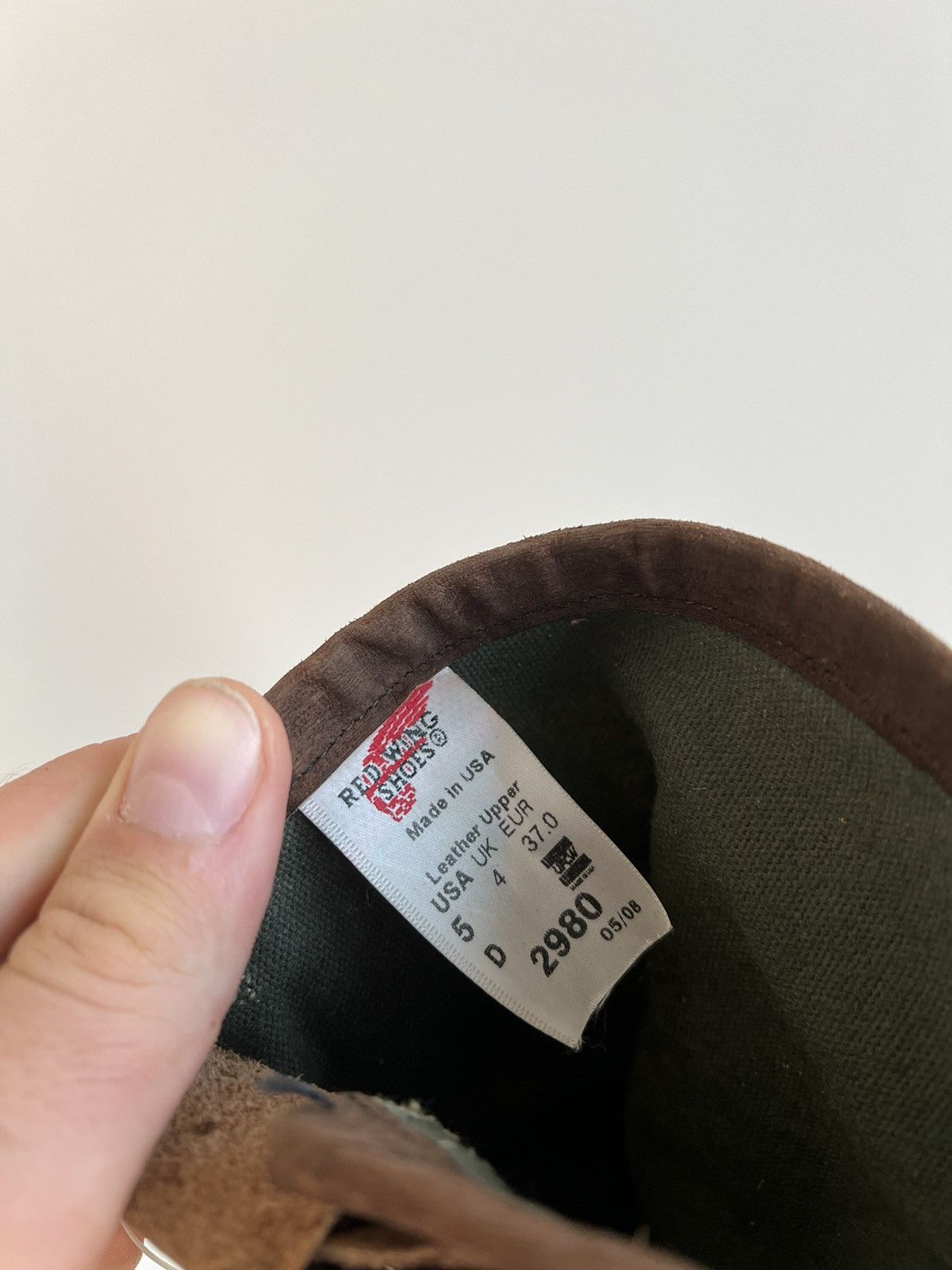 Red Wing × Vintage Vintage Red Wing 2980 Suede Brown Boots Shoes Size US 5 / EU 37 - 13 Thumbnail