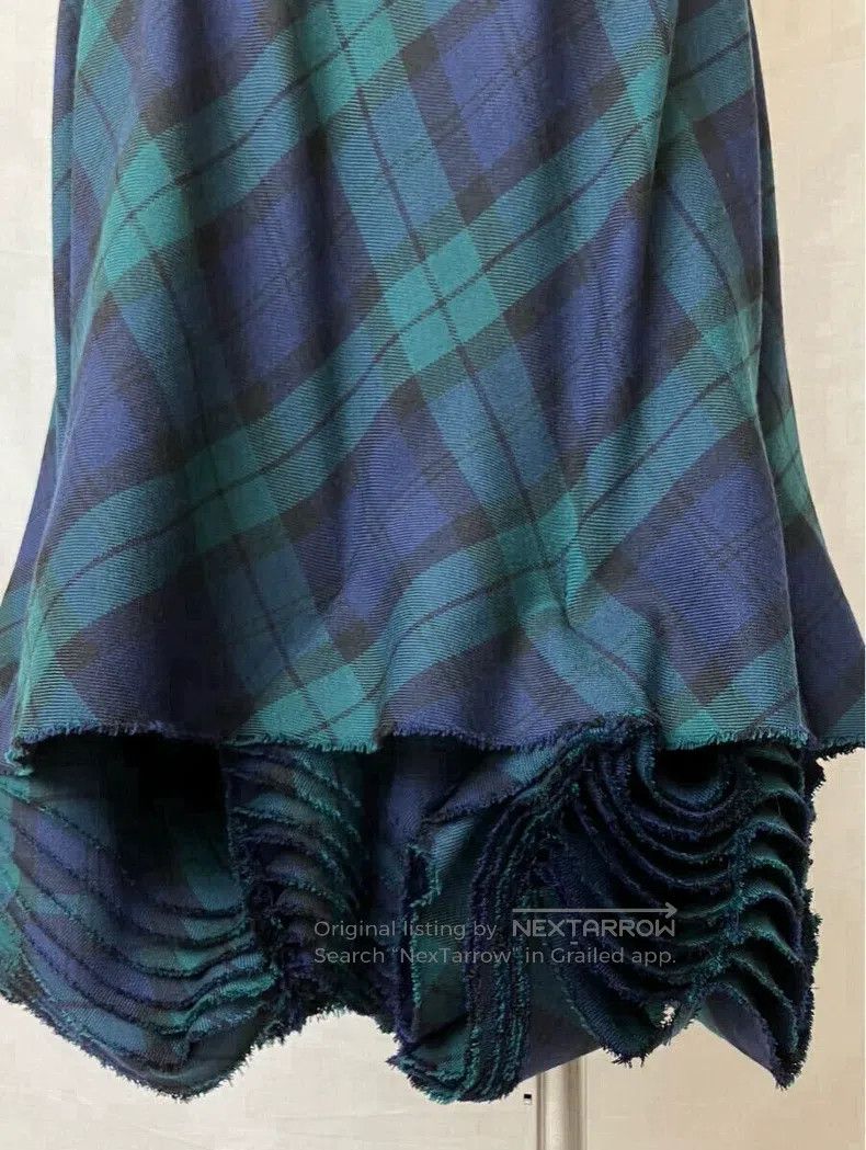 Comme des Garcons Comme Des Garcons size M Deconstructed tartan skirt Size 23" - 8 Thumbnail