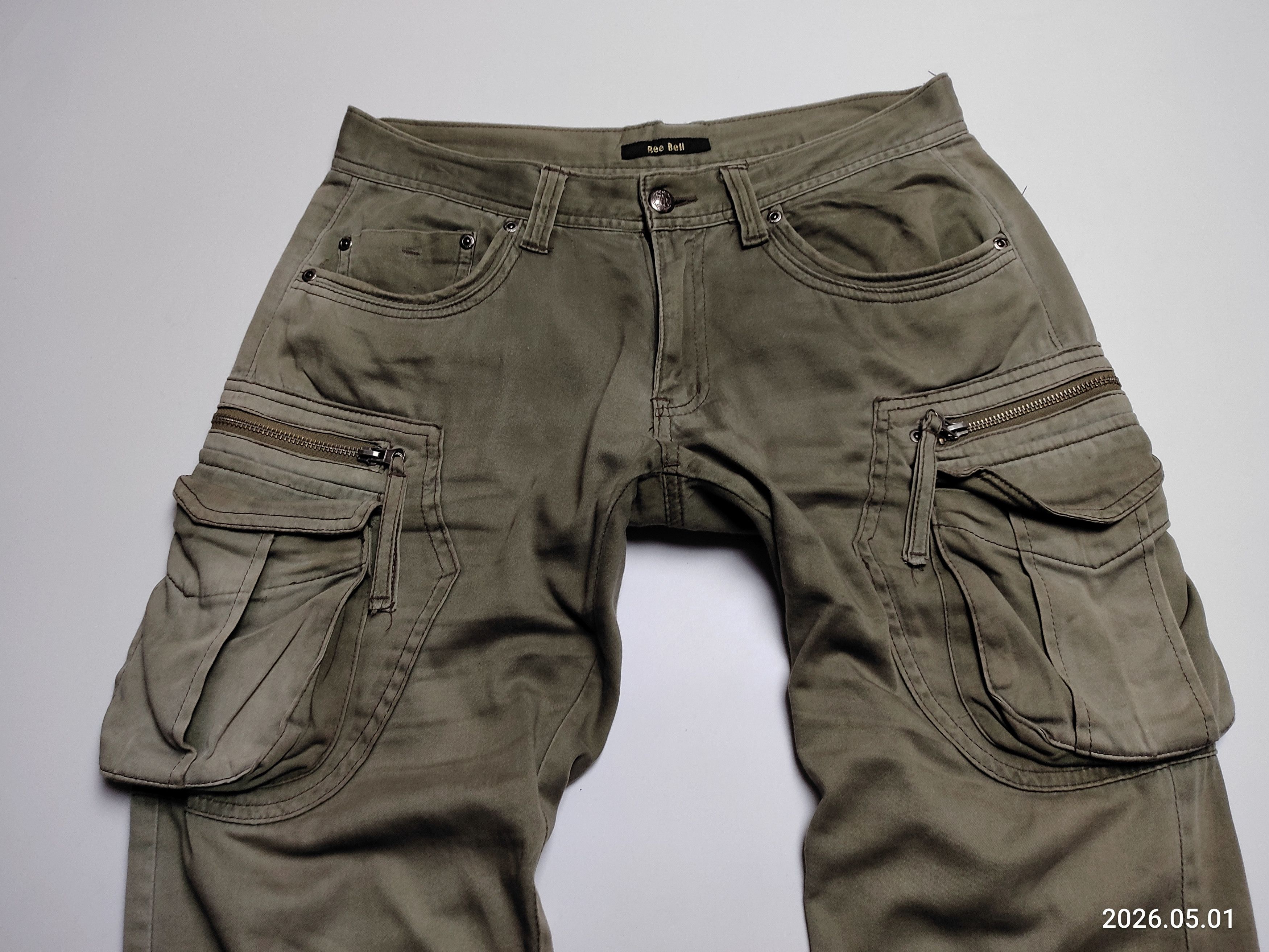 Japanese Brand Bee Bell Cargo Multipocket Tactical Pants Size US 29 - 2 Thumbnail