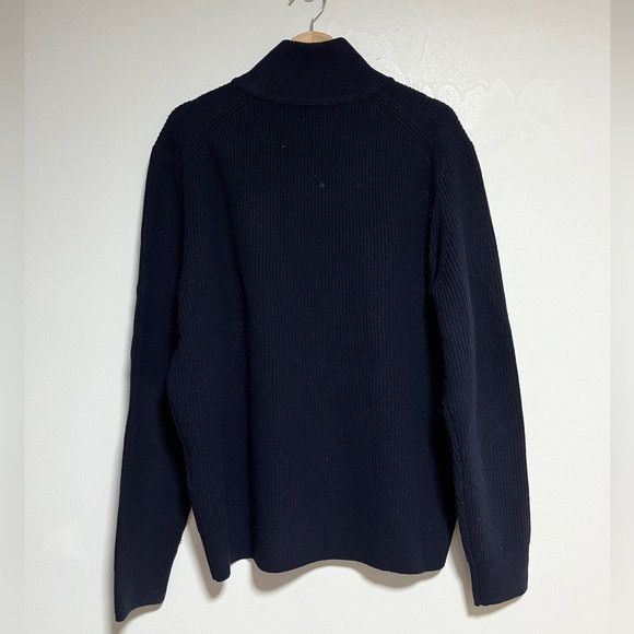 Alex Mill Alex Mill Navy Merino Wool 1/4 Zip Sweater - Size L Size US L / EU 52-54 / 3 - 6 Thumbnail