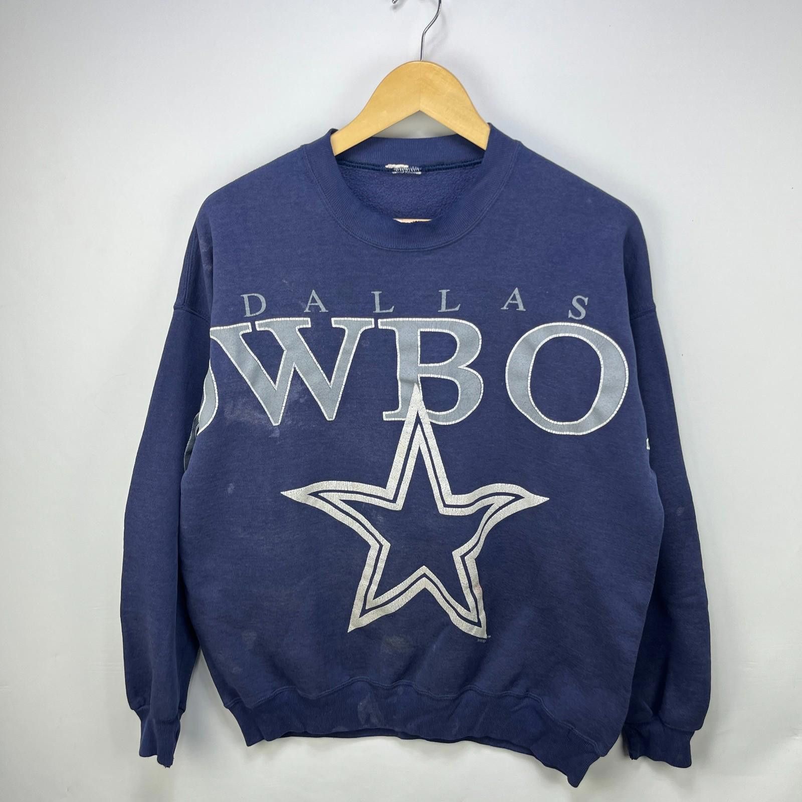 Other Vintage 90s Dallas Cowboys Spellout Sweatshirt NFL XL Size ONE SIZE - 2 Thumbnail