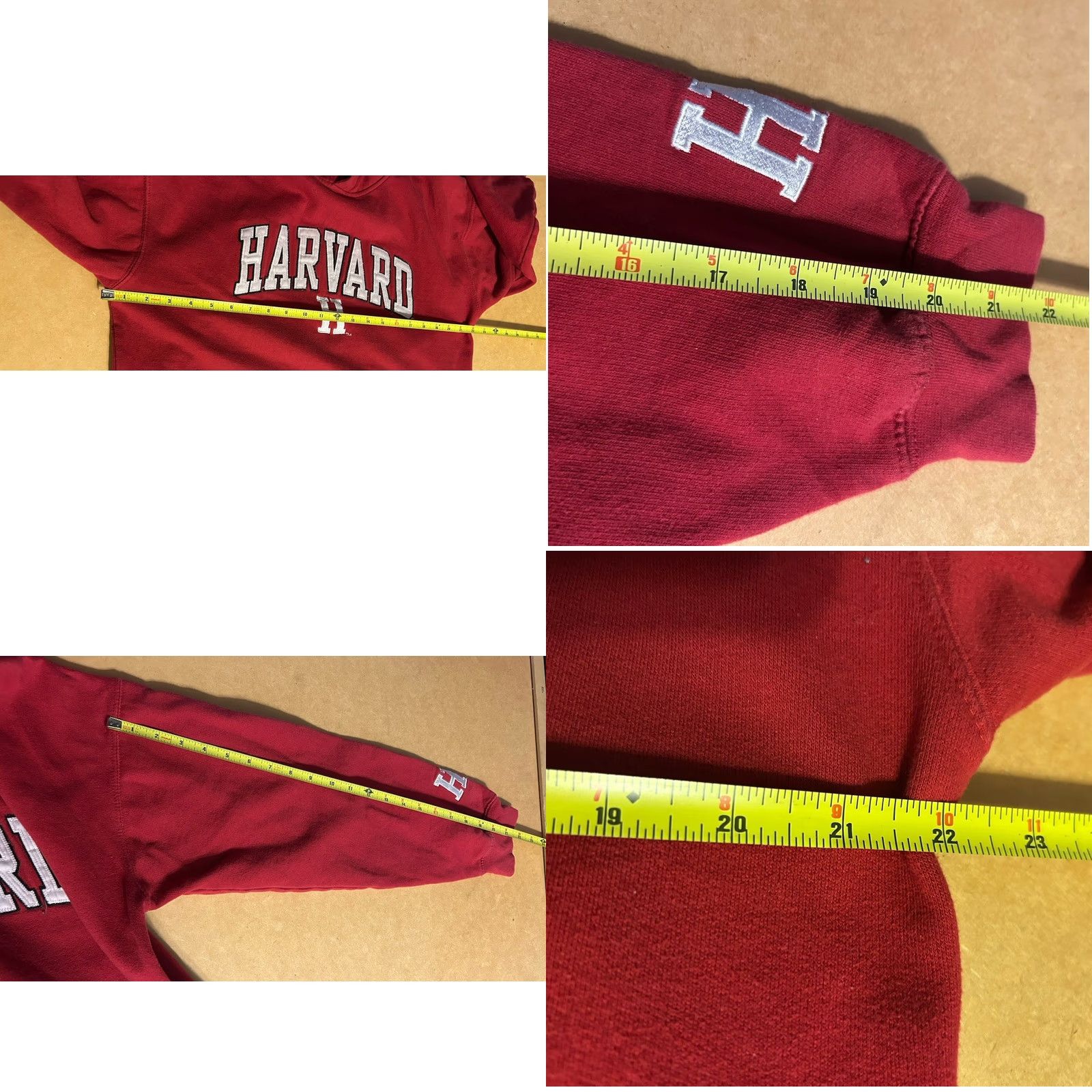 KangaROOS VTG Harvard University Hoodie Men Medium Maroon Kangaroo Pocket Drawstrings Logo Hooded Pullover Size US M / EU 48-50 / 2 - 9 Thumbnail