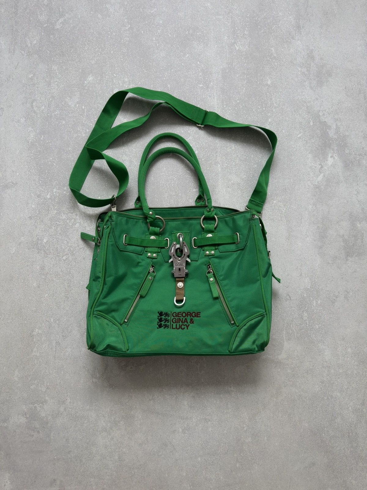 George Gina Lucy Vintage Gorge Gina & Lucy 07337 Ggl Shoulder Square Bag in Green, Women's