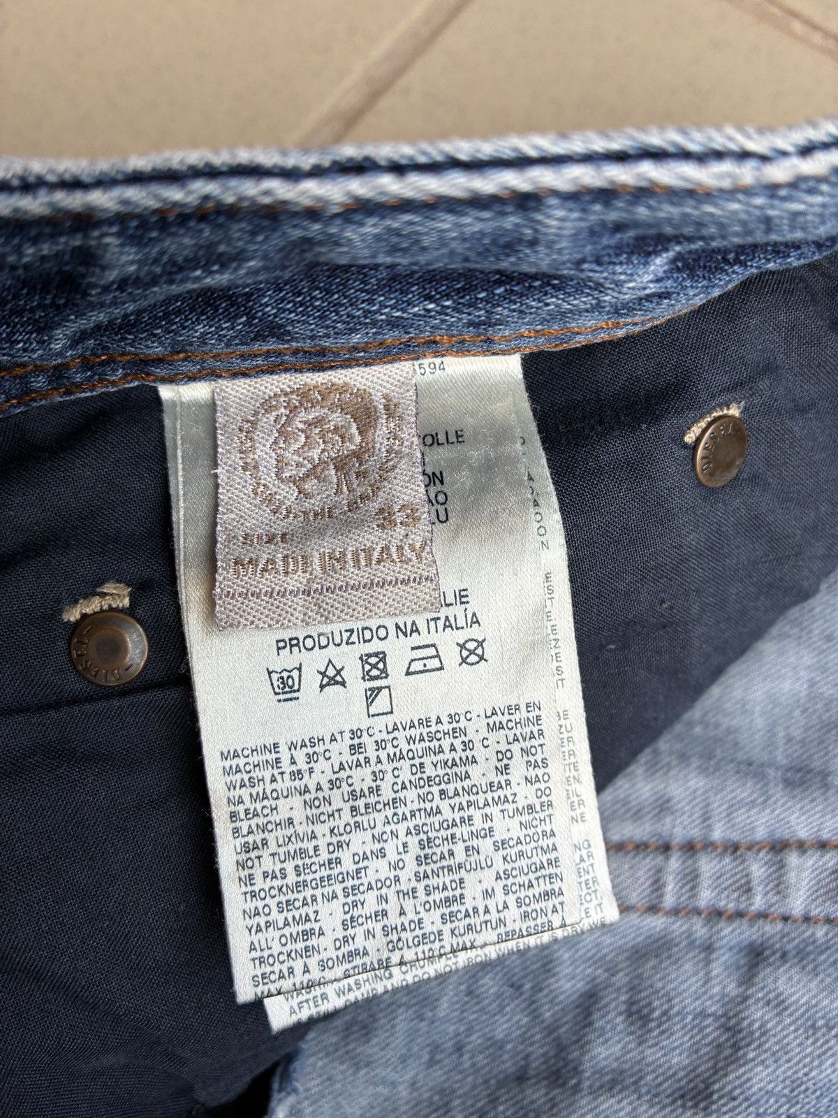 Diesel DIESEL SAFADO "Blue Eyecons" 0827V - Made in Italy - W33 L34 Size US 33 - 9 Thumbnail