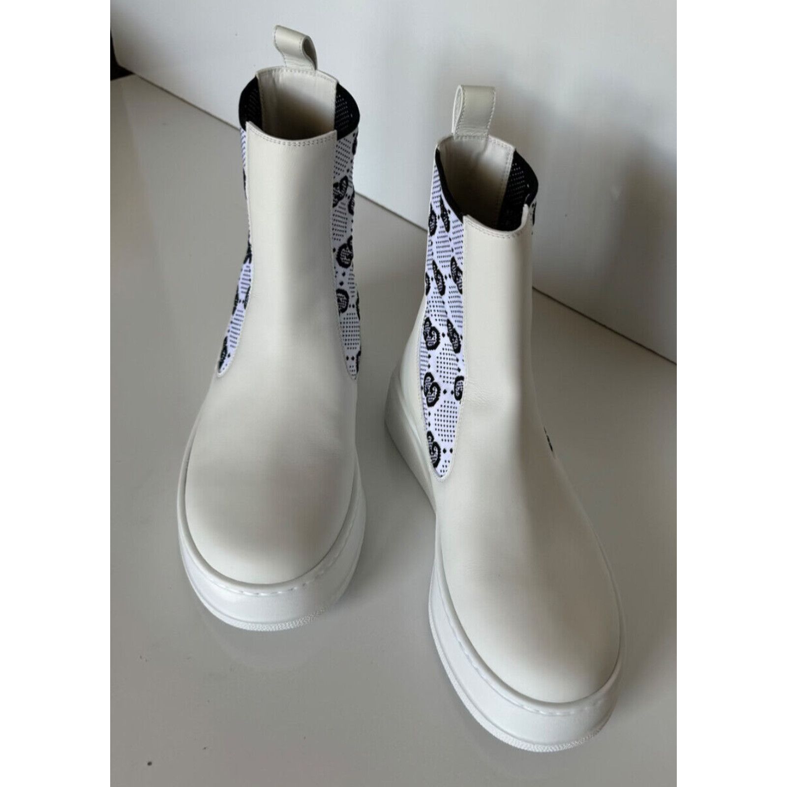 Gucci Gucci GG Dali Leather White Boots 9.5 US (39.5 Euro) 718718 Size US 9.5 / IT 39.5 - 3 Thumbnail