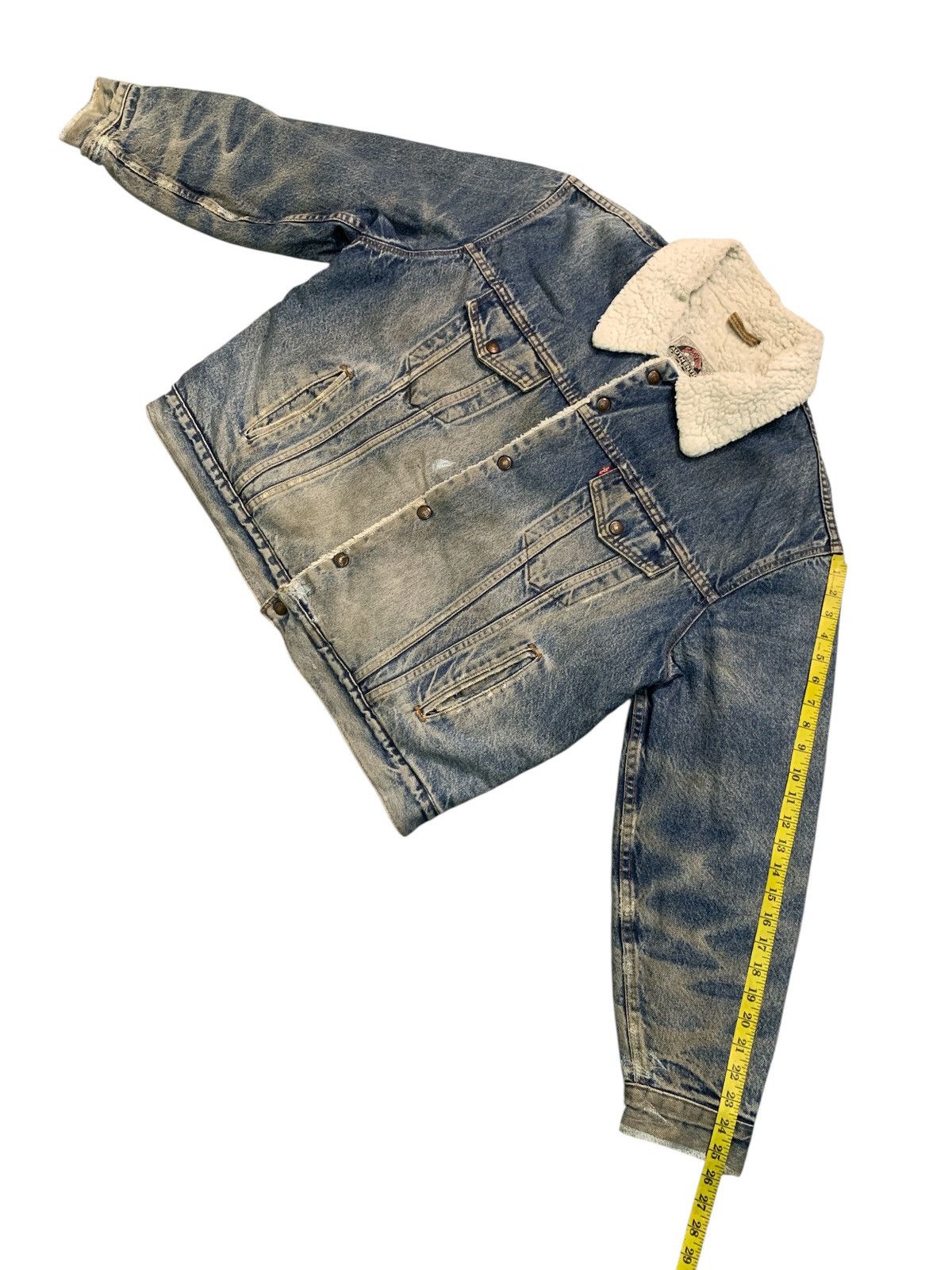 Levi's Vintage Clothing Rare Design Vintage Levi's Sherpa-Lined Denim Trucker Jacket Size US XL / EU 56 / 4 - 13 Thumbnail