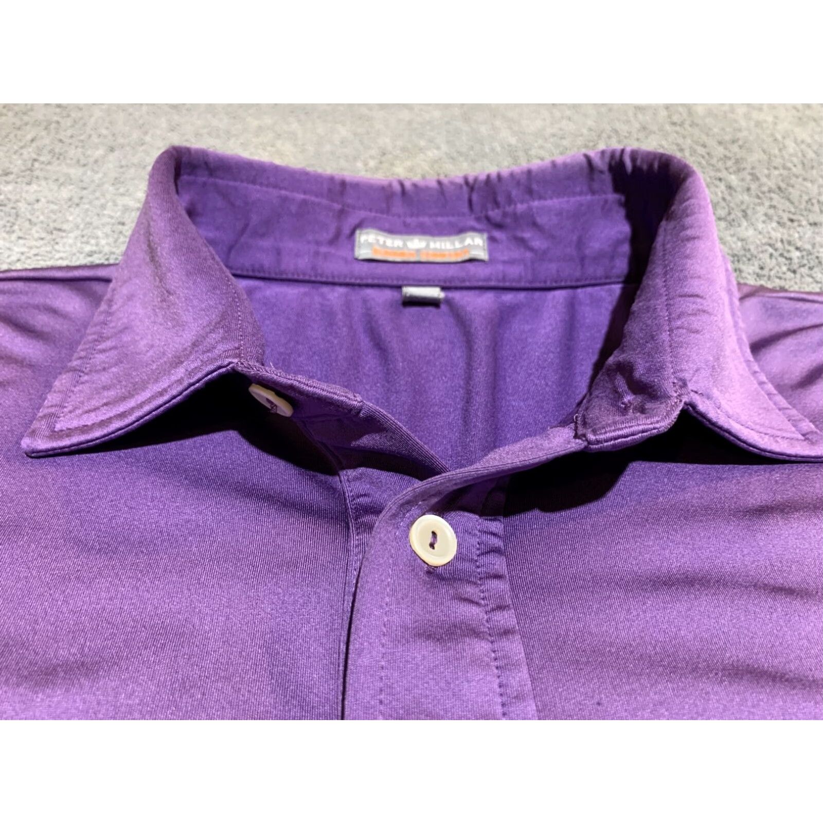 Peter Millar Peter Millar Polo Golf Shirt Mens Large Purple Short Sleeve Summer Comfort Size US L / EU 52-54 / 3 - 4 Thumbnail