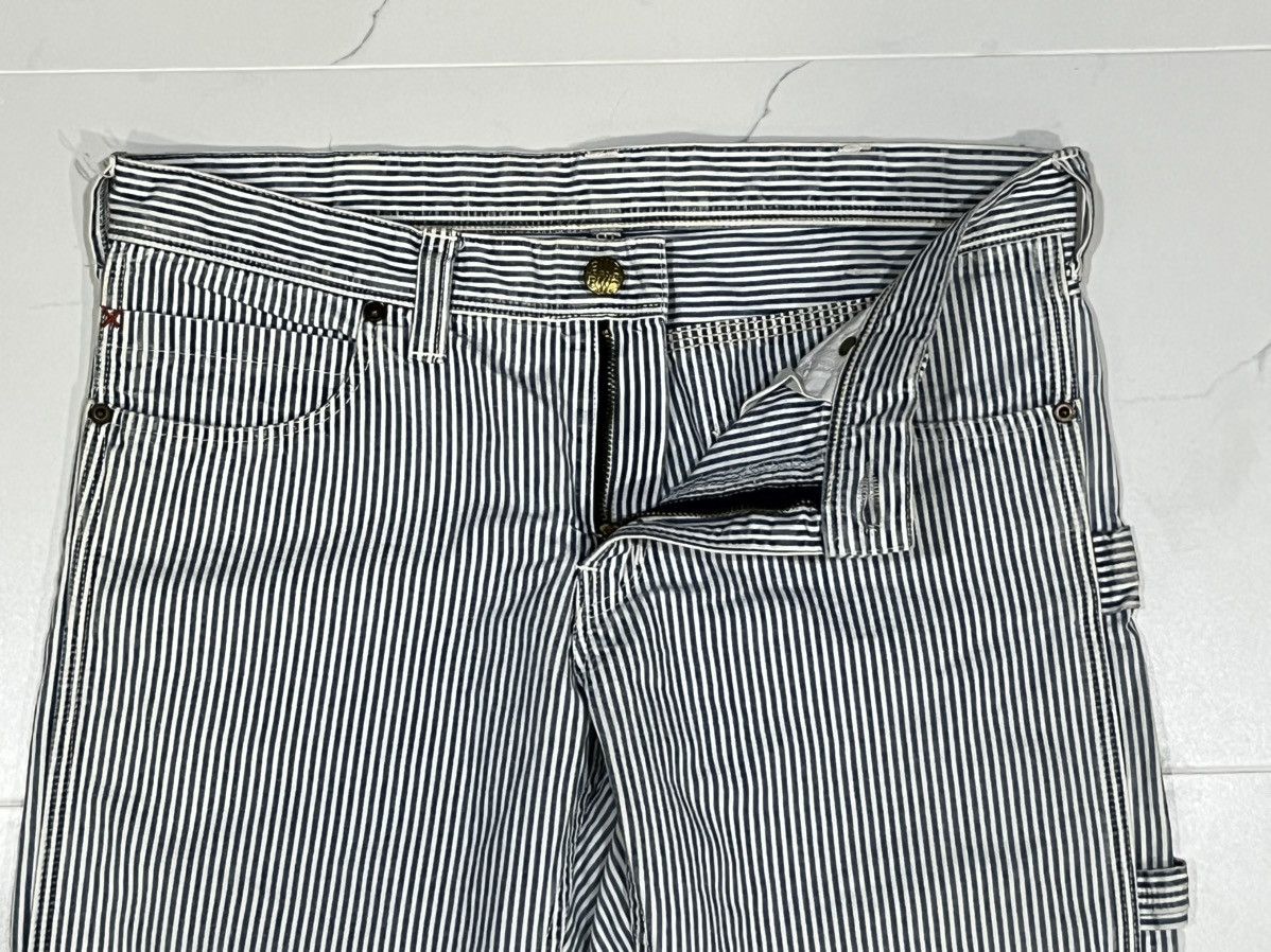 Blue Blue Japan Vintage Blue Blue Japan Hickory Striped Slim Work Pants Size US 31 - 6 Thumbnail