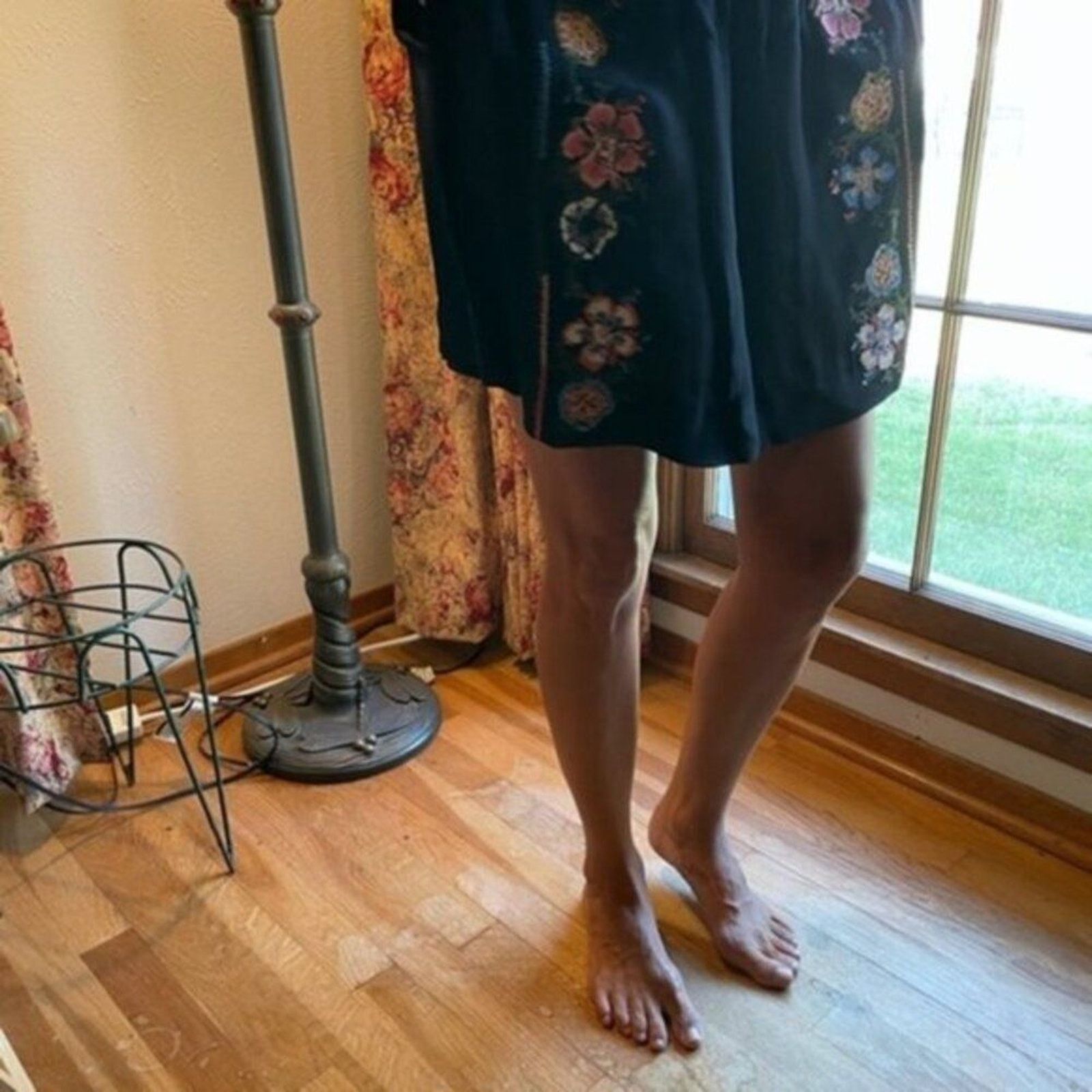 Chloe Chloe Embroidered crepe mini skirt navy size 8 Size 28" / US 6 / IT 42 - 8 Thumbnail
