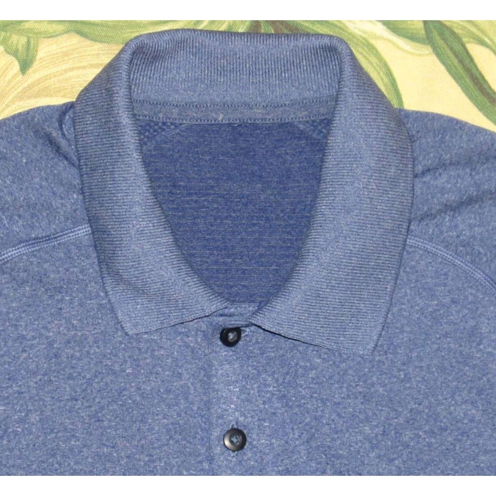 Lululemon LULULEMON Blue Short Sleeve Tech Polo Shirt M Mens Size US M / EU 48-50 / 2 - 2 Thumbnail