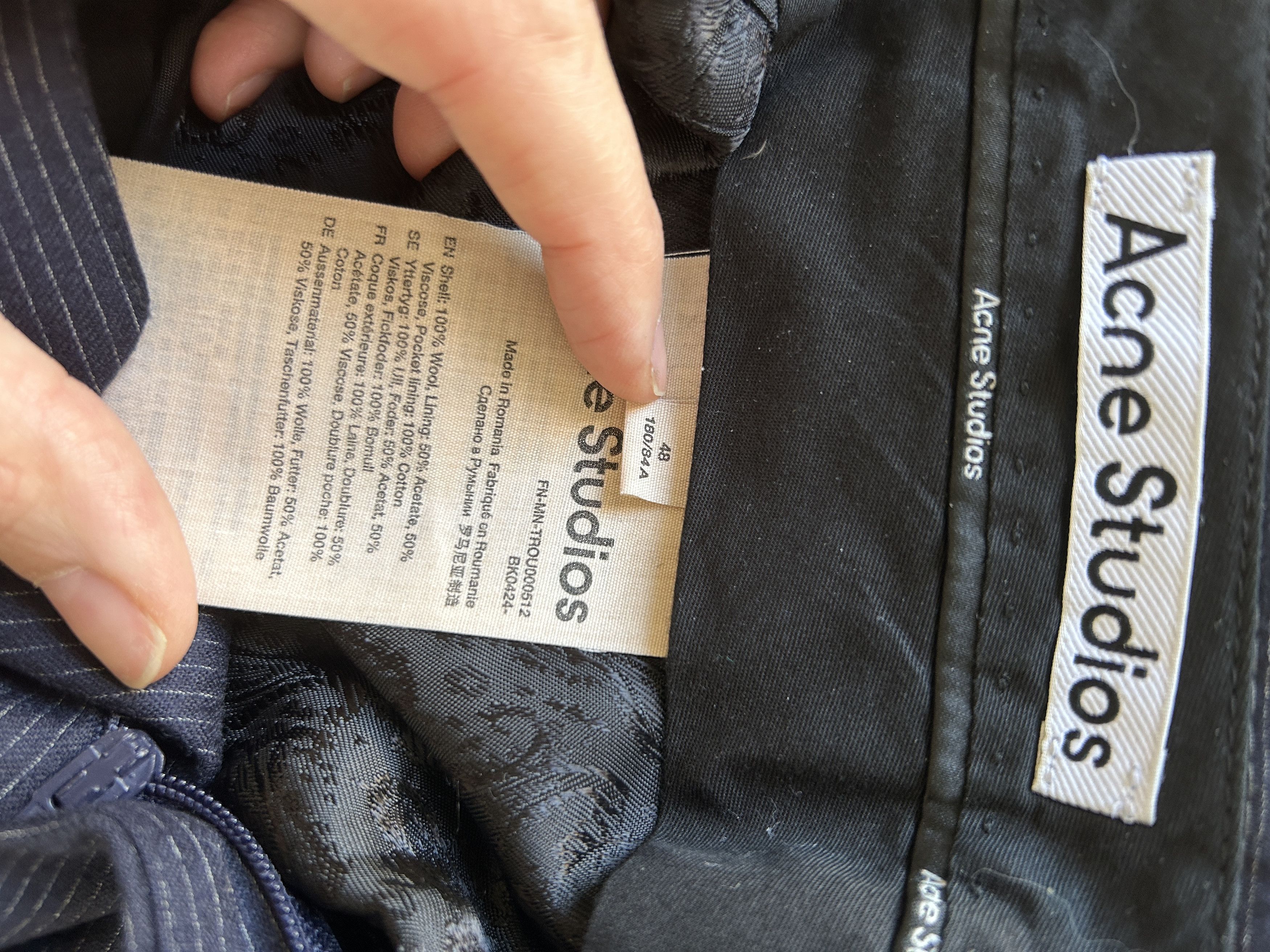 Acne Studios Acne tailored striped trousers Size US 32 / EU 48 - 5 Thumbnail