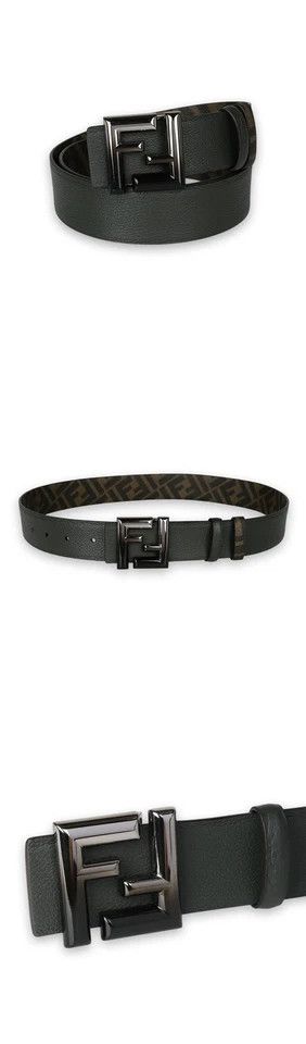 Fendi o1s1wg111125 Size:OS/FF Rounded Belt in Black/Brown Size ONE SIZE - 2 Thumbnail