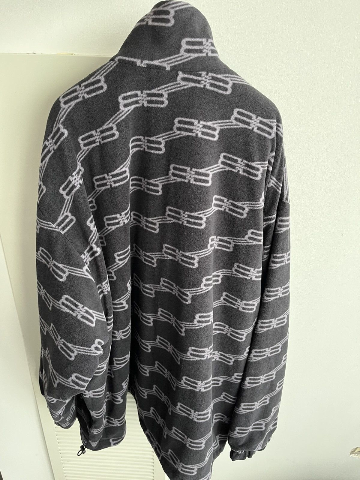 Balenciaga BrandNew Balenciaga BB Monogram Fleece Bomber Coat Oversized Size US XXL / EU 58 / 5 - 17 Thumbnail