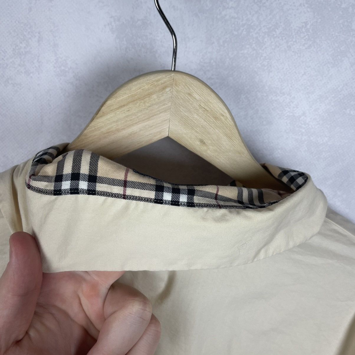 Burberry × Vintage Vintage Burberry London Nova Check Details Button Up Shirt Size US M / EU 48-50 / 2 - 16 Thumbnail
