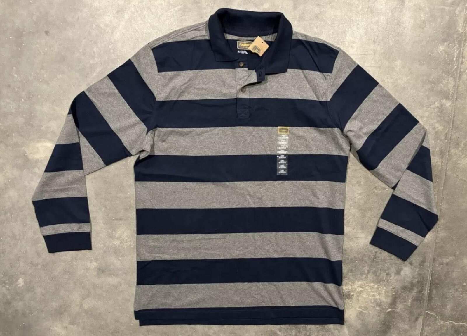 Other The Foundry Long Sleeve Shirt Men's 2XL Gray Polo Size US XXL / EU 58 / 5 - 1 Thumbnail