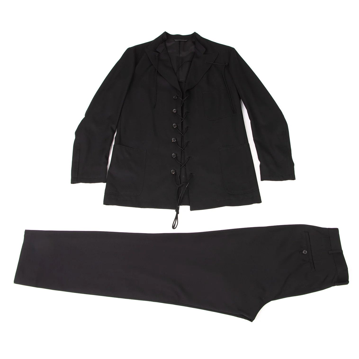Yohji Yamamoto Yohji Yamamoto Wool Gabardine Jacket Black Size 3 Size US L / EU 52-54 / 3 - 15 Thumbnail