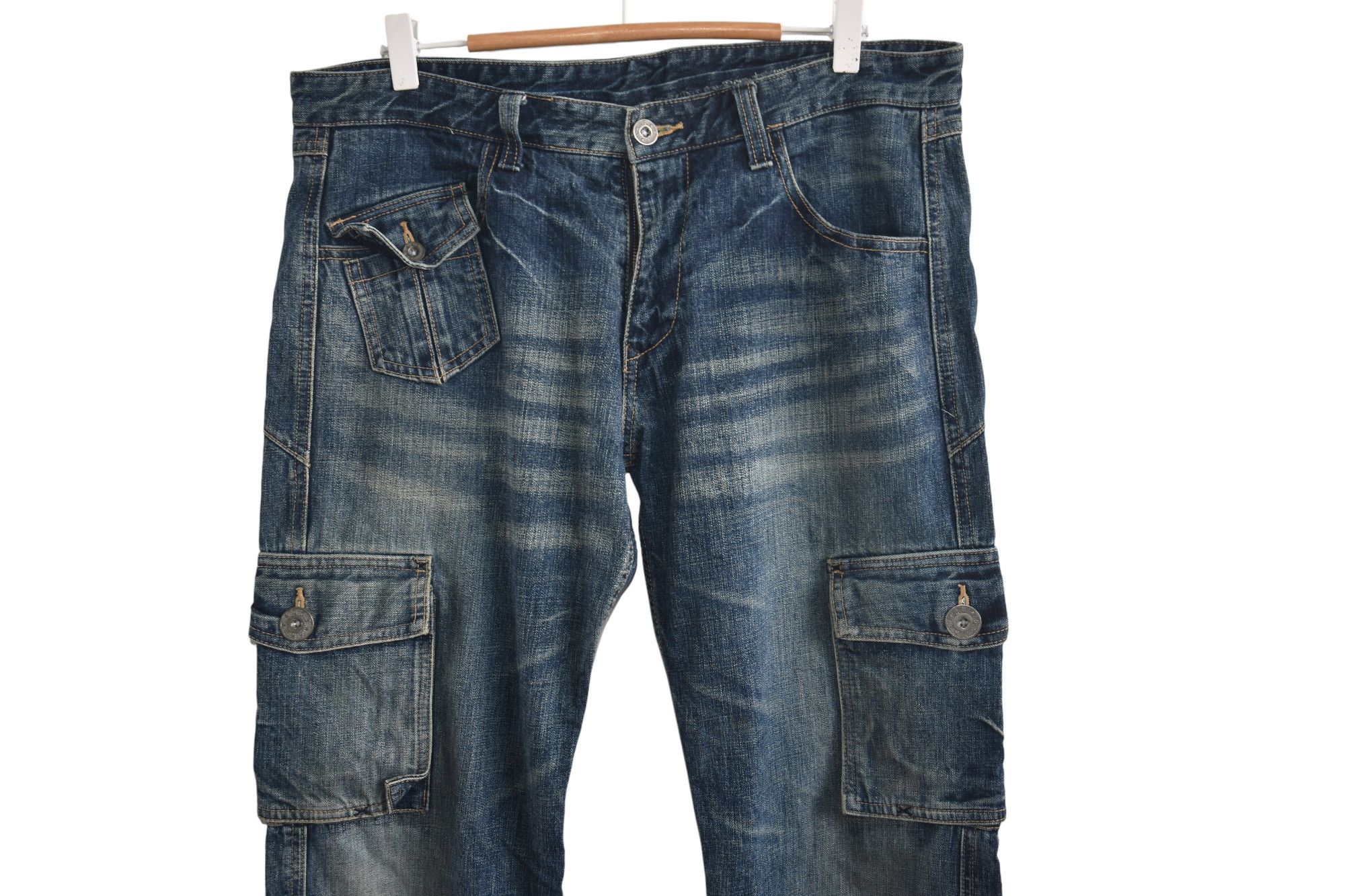 Hysteric Glamour × Japanese Brand Japanese Cargo Jeans 7 Pocket W34 Size US 34 / EU 50 - 3 Thumbnail