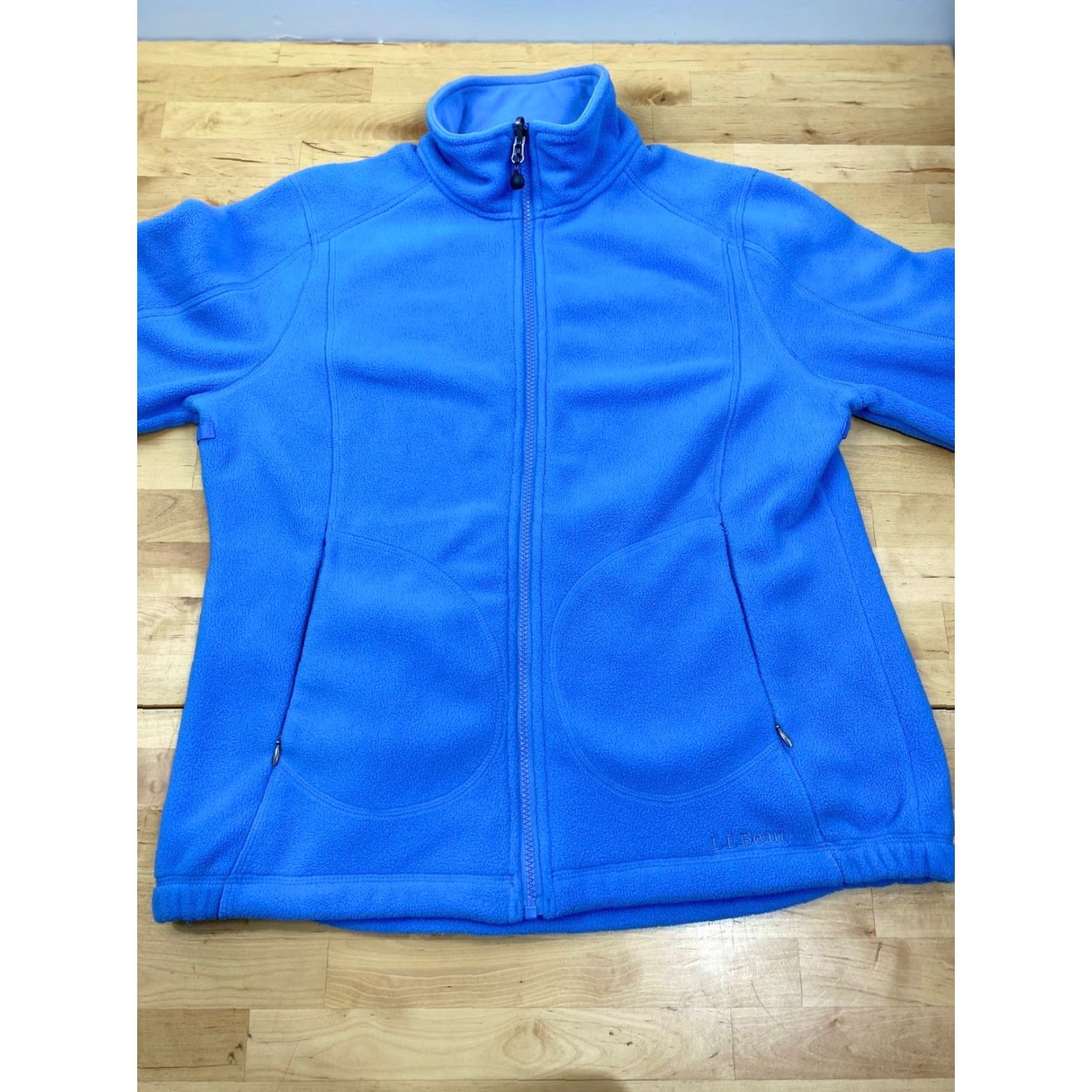 Vintage VINTAGE LL Bean Womens Fleece Jacket Full Zip M Light Blue Outdoor Hiking #3677 Size M / US 6-8 / IT 42-44 - 3 Thumbnail