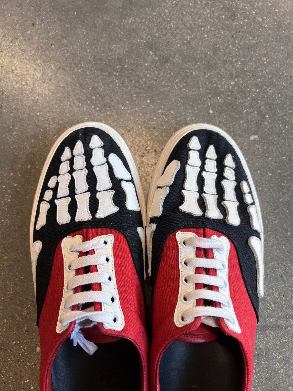 Amiri Amiri Skeleton Lace Up Sneakers Red Size US 11 / EU 44 - 5 Thumbnail
