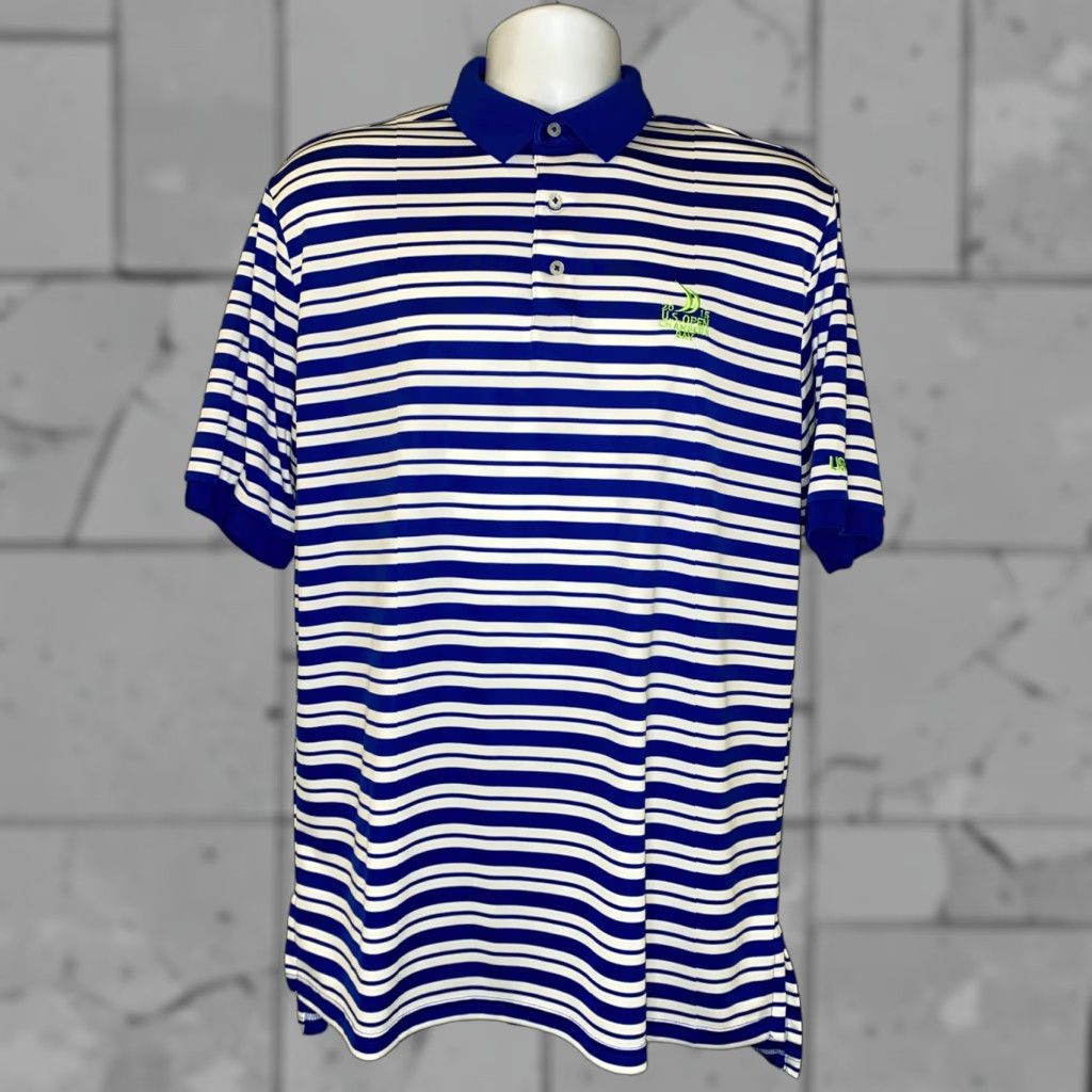 Ralph Lauren Polo Golf Ralph Lauren Mens Blue/White Striped Golf Polo Shirt L Size US L / EU 52-54 / 3 - 1 Thumbnail