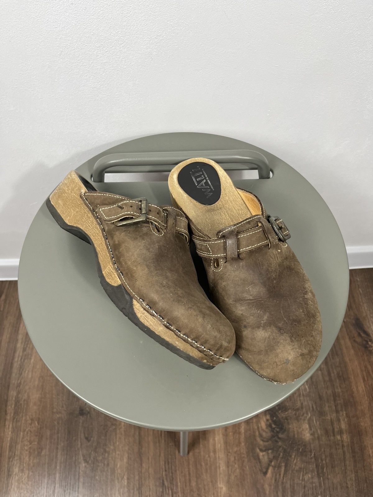 Other Leather Wooden Sole Clogs Buckle Shoes EU 42.5 US 9.5 Size US 9.5 / EU 42-43 - 1 Thumbnail