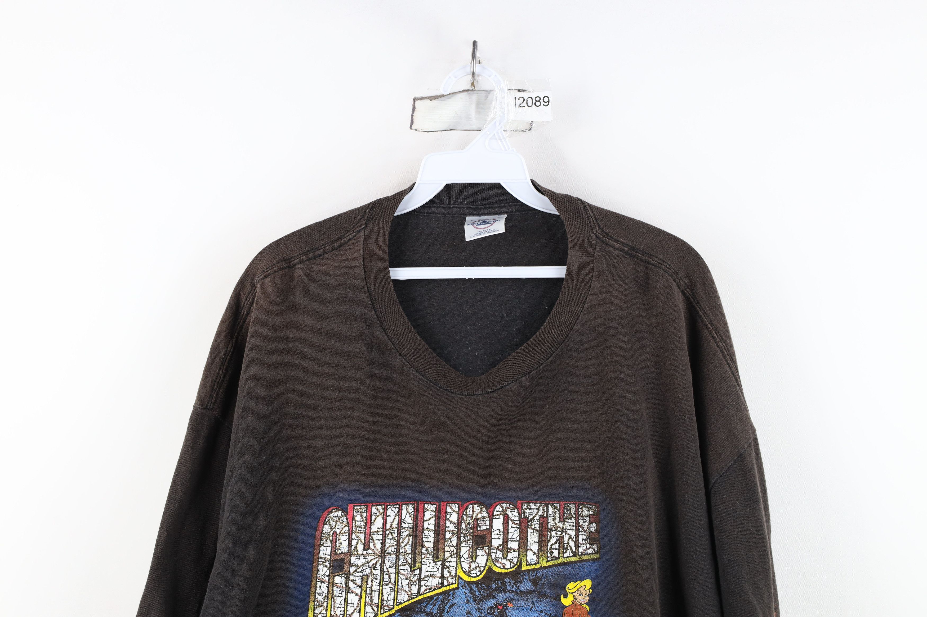 Vintage Vintage Y2K 2002 Chillicothe Motorcycle Rally Girl T-Shirt Size US XXL / EU 58 / 5 - 2 Thumbnail