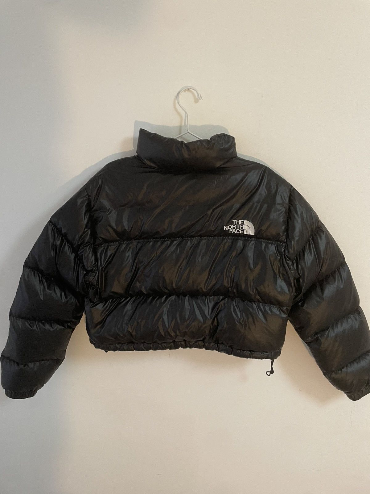 The North Face The North Face Nuptse Cropped Puffer Jacket – Black Size L / US 10 / IT 46 - 2 Thumbnail