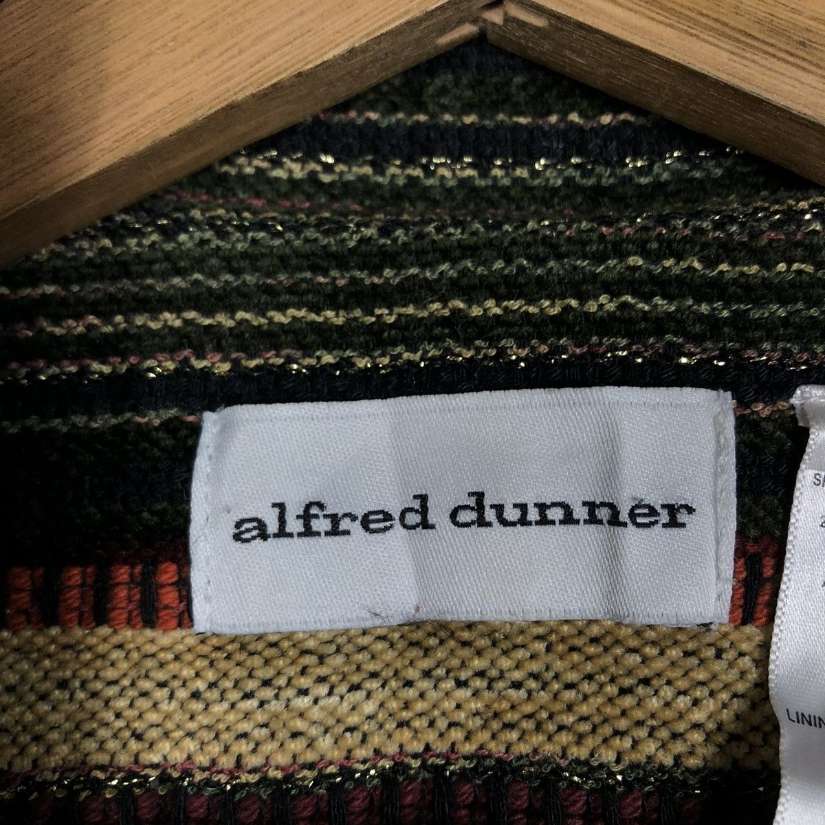 Vintage 📌VINTAGE HAND KNIT DESIGN ZIPPER ALFRED DUNNER ISSEY MIYAKE Size US M / EU 48-50 / 2 - 19 Thumbnail