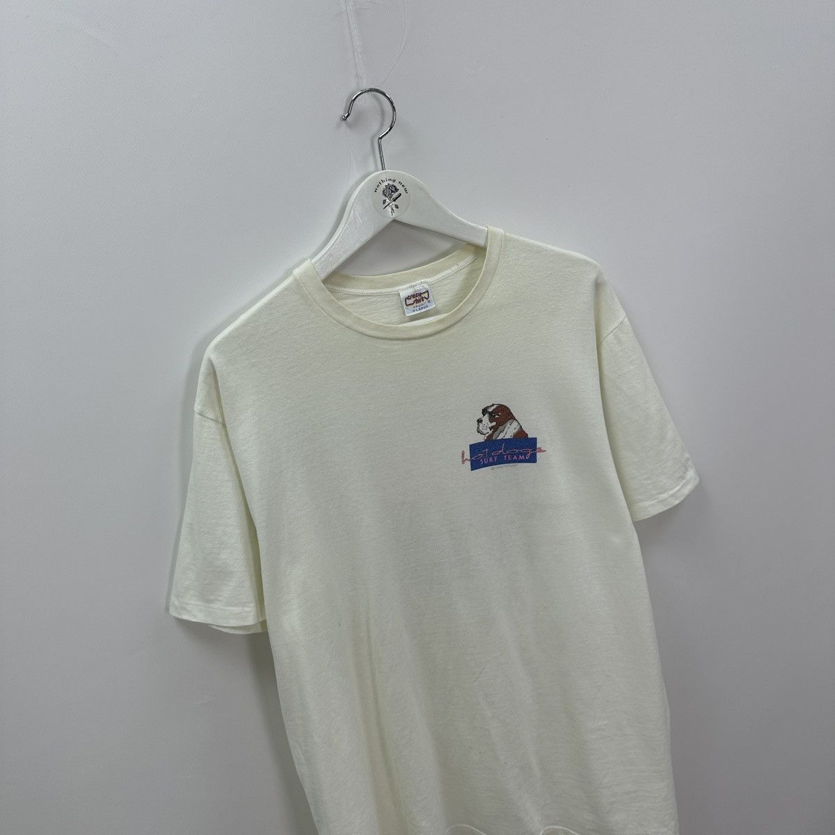 Vintage Vintage 90s Crazy Shirts Hawaii hot dogs surf team tee y2k Size US XL / EU 56 / 4 - 6 Thumbnail