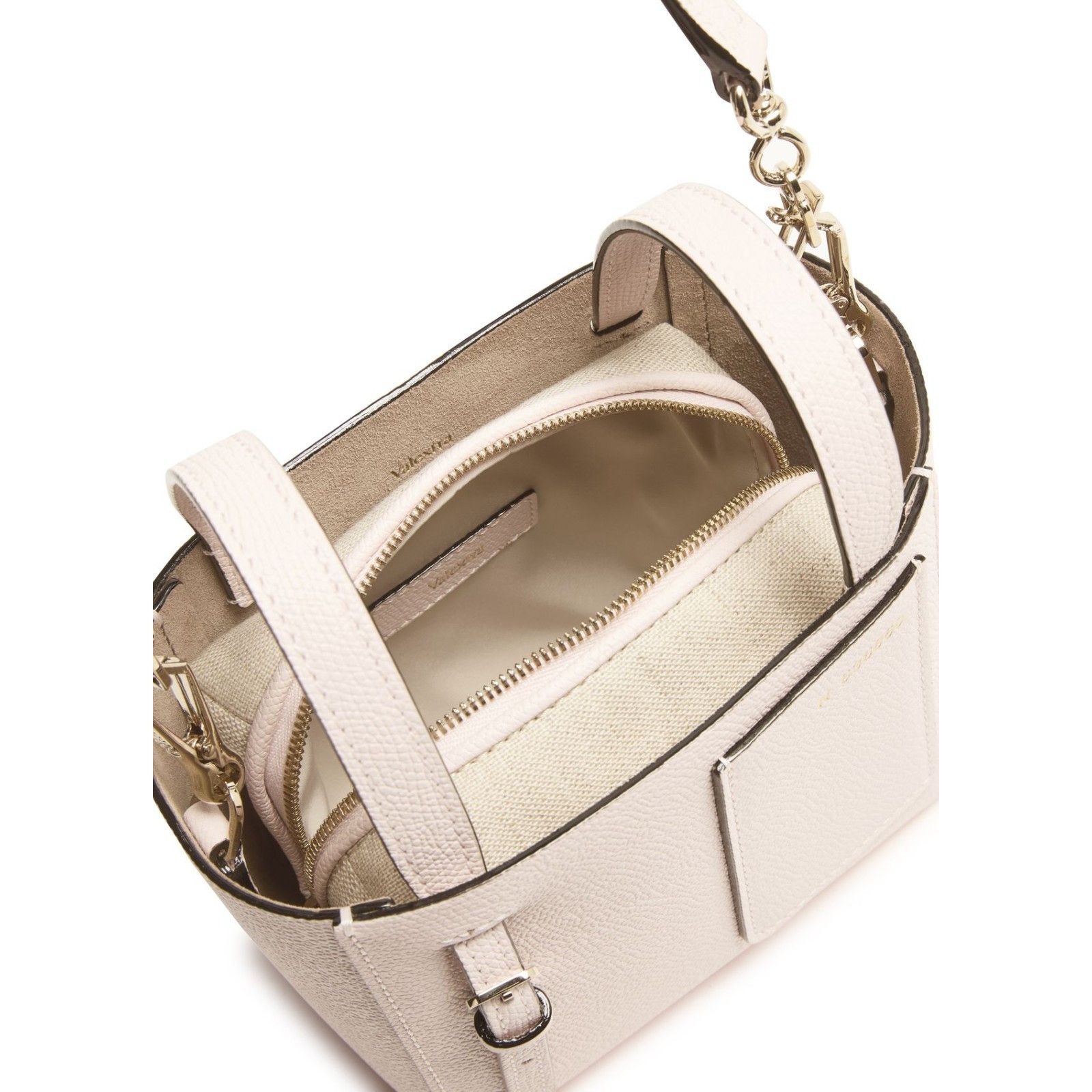 Valextra VALEXTRA Bucket Mini Pale Leather Top Handle Bag New Size ONE SIZE - 4 Thumbnail