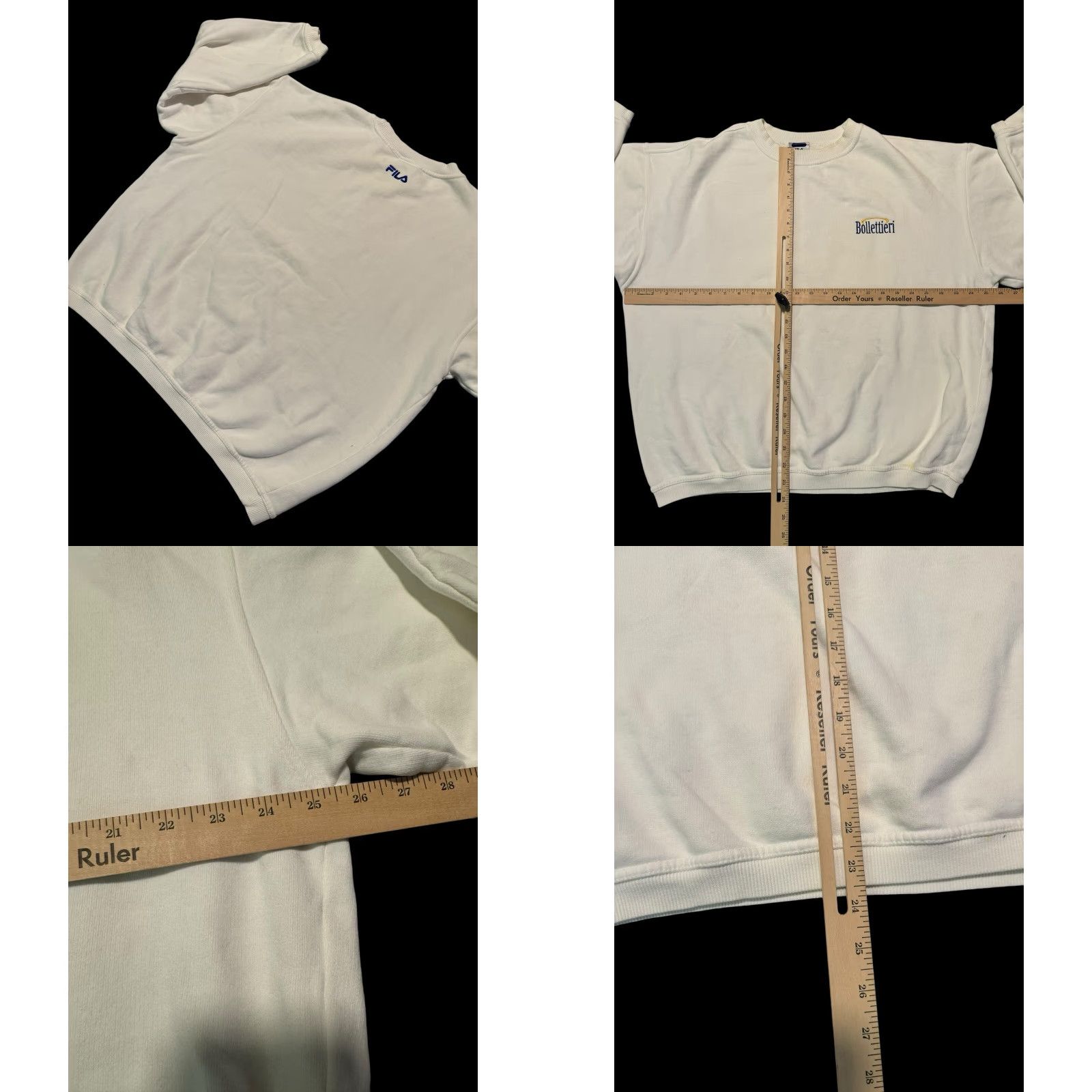 Fila VINTAGE Fila Nick Bollettieri Crewneck Tennis Sweatshirt White XL Rare - Men's Streetwear 90s Graphic Print Sweatshirt Size US XL / EU 56 / 4 - 8 Thumbnail