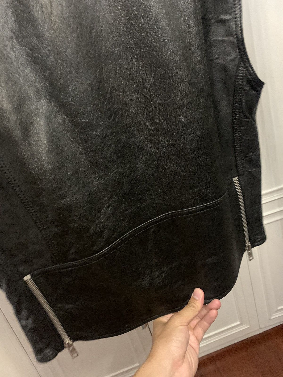 Celine Celine 2022SS Oversized Lambskin biker jacket Size US S / EU 44-46 / 1 - 6 Thumbnail