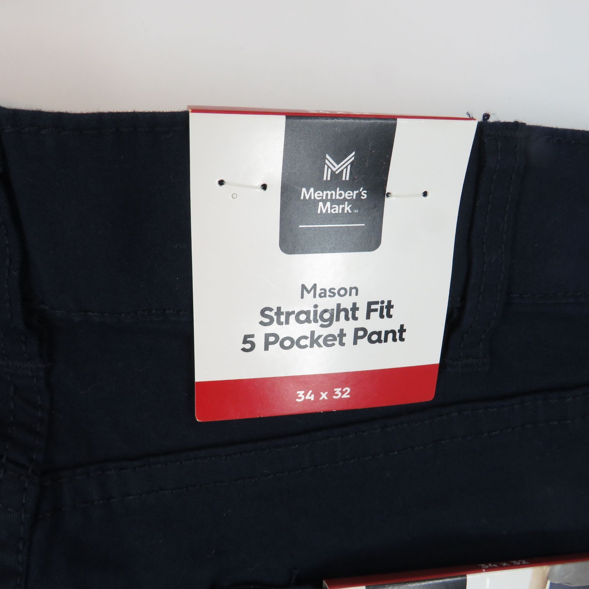 Other Members Mark Mason Blue Straight Fit 5 Pocket Pant 34x32 Str Size US 34 / EU 50 - 5 Thumbnail