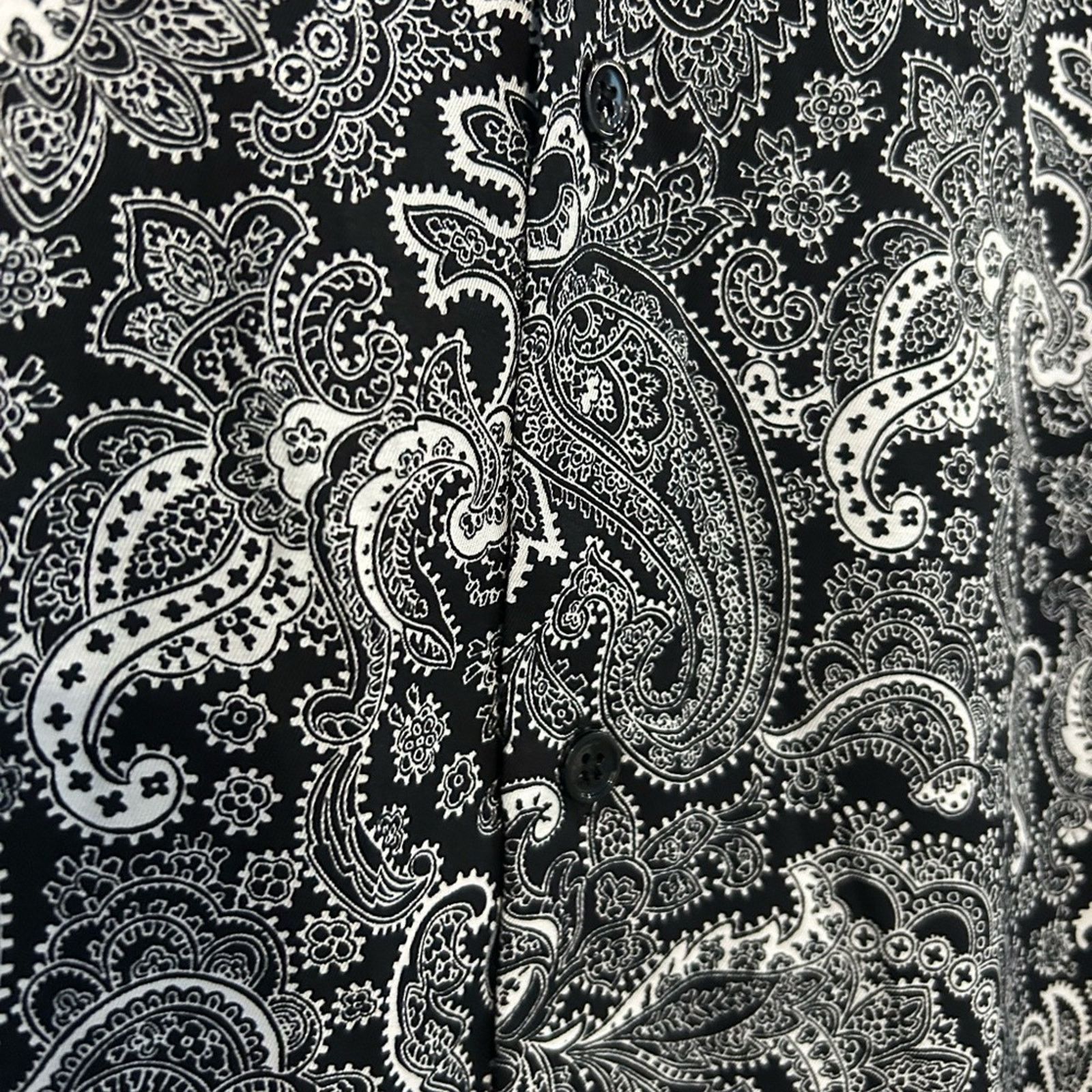 The Kooples The Kooples Paisley Print Button Shirt Black White NWT L Size L / US 10 / IT 46 - 6 Thumbnail