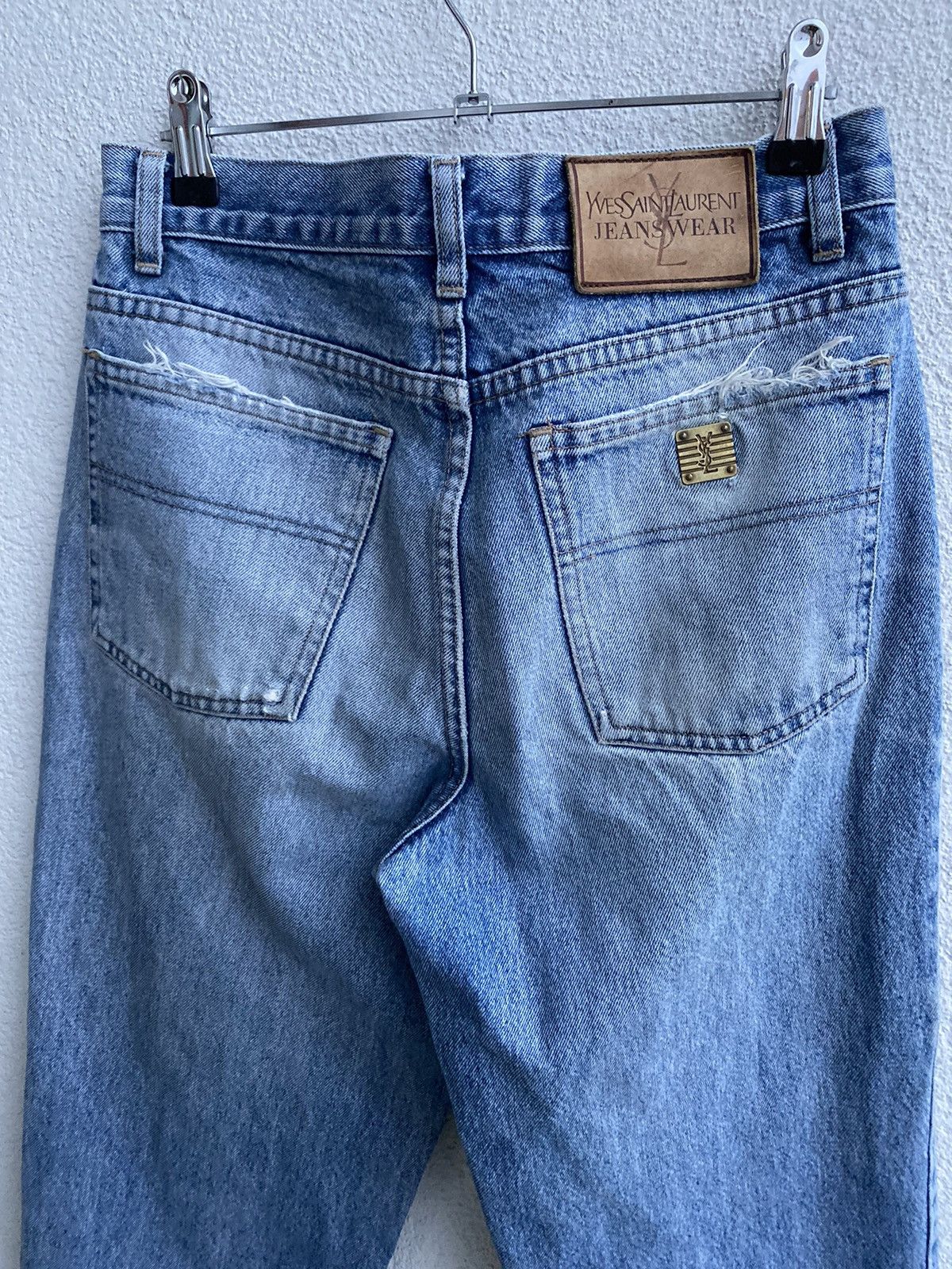 Yves Saint Laurent 28x28 YSL Jeans Denim Pants Cotton Navy Size US 28 / EU 44 - 17 Thumbnail