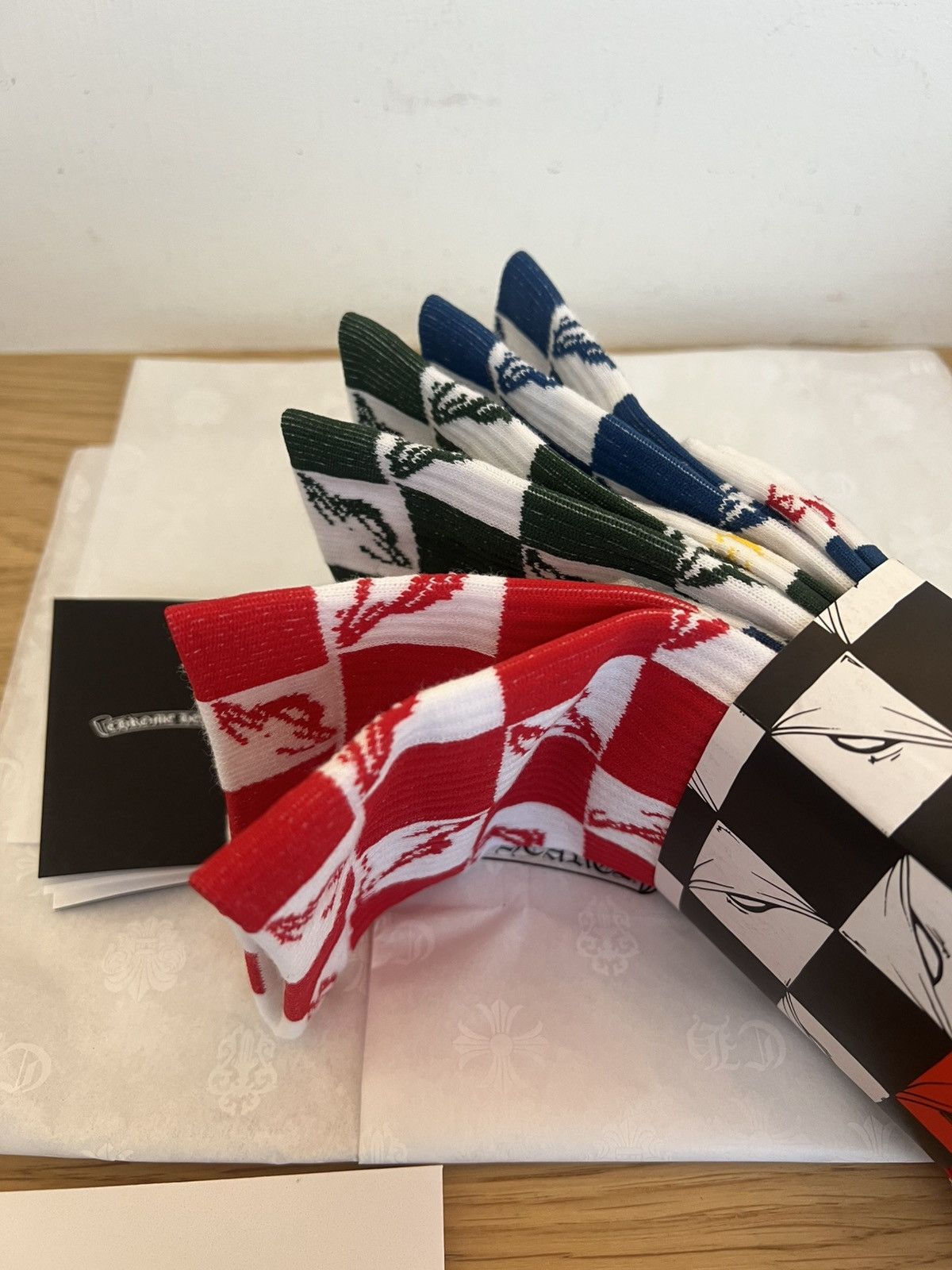 Chrome Hearts CHROME HEARTS PPO U SPORT SOCKS PACK OF THREE Size 42 - 2 Thumbnail