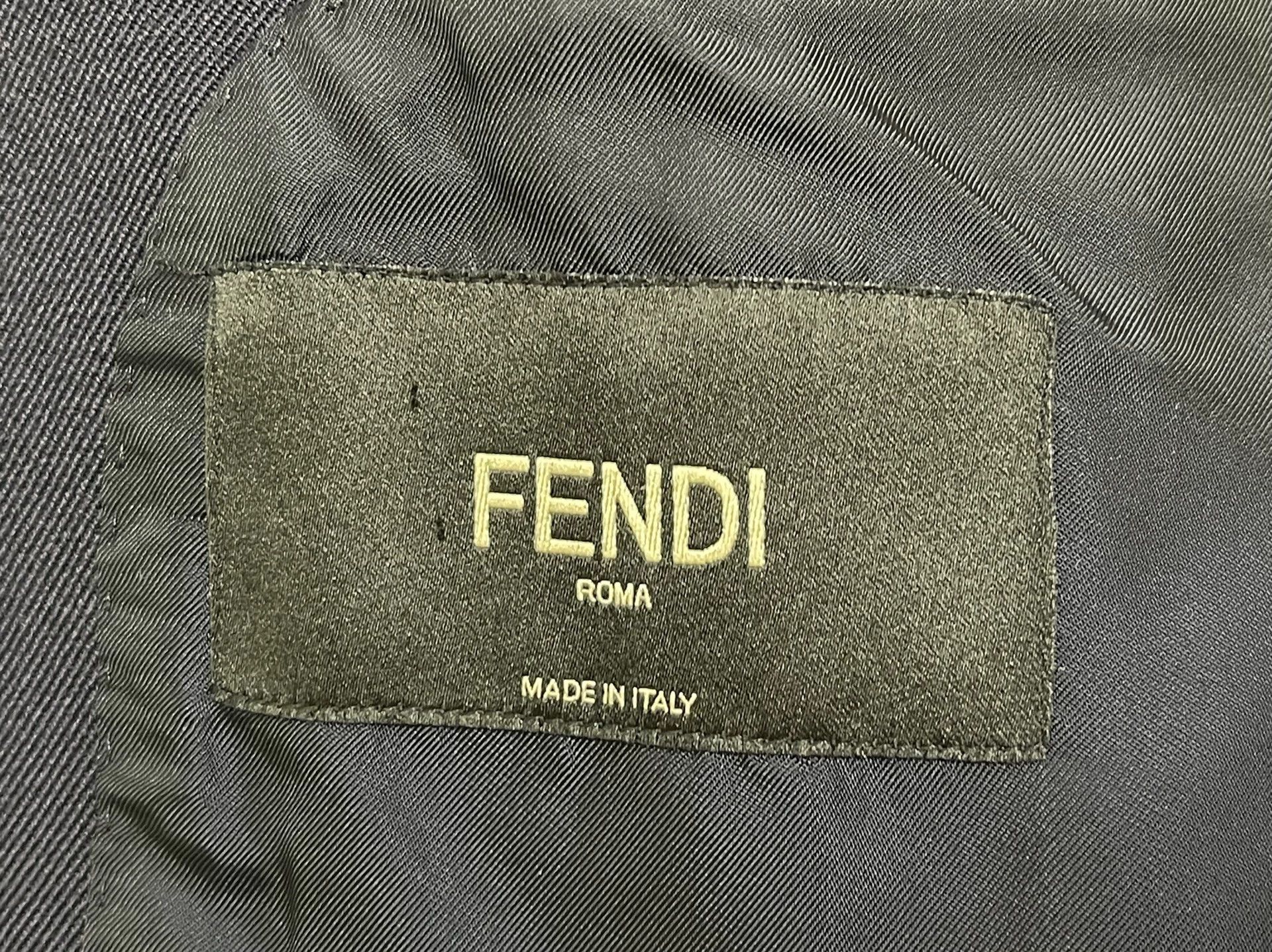 Fendi Fendi Runway Silhouette Suit Blue 50 Men's Size 50R - 4 Thumbnail