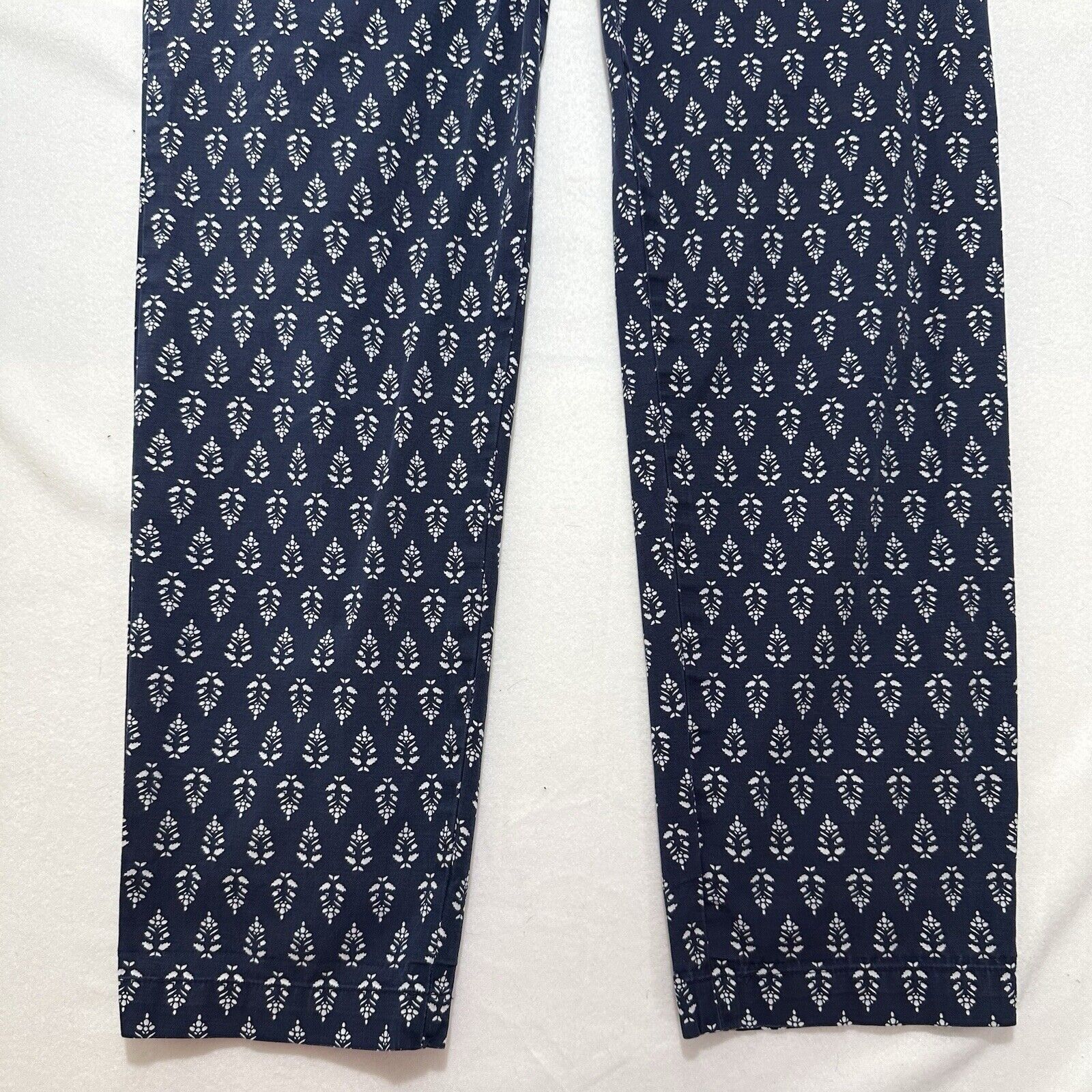 Other Talbots 4 Weekend Chino Ankle Pants Floral Navy 29" Inseam Size 27" / US 4 / IT 40 - 3 Thumbnail