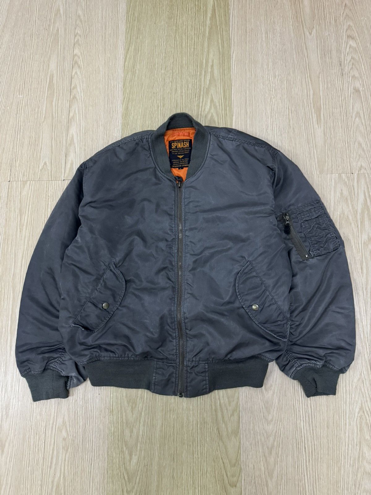Japanese Brand × Vintage Vintage Spinash bomber jacket Size US L / EU 52-54 / 3 - 1 Thumbnail