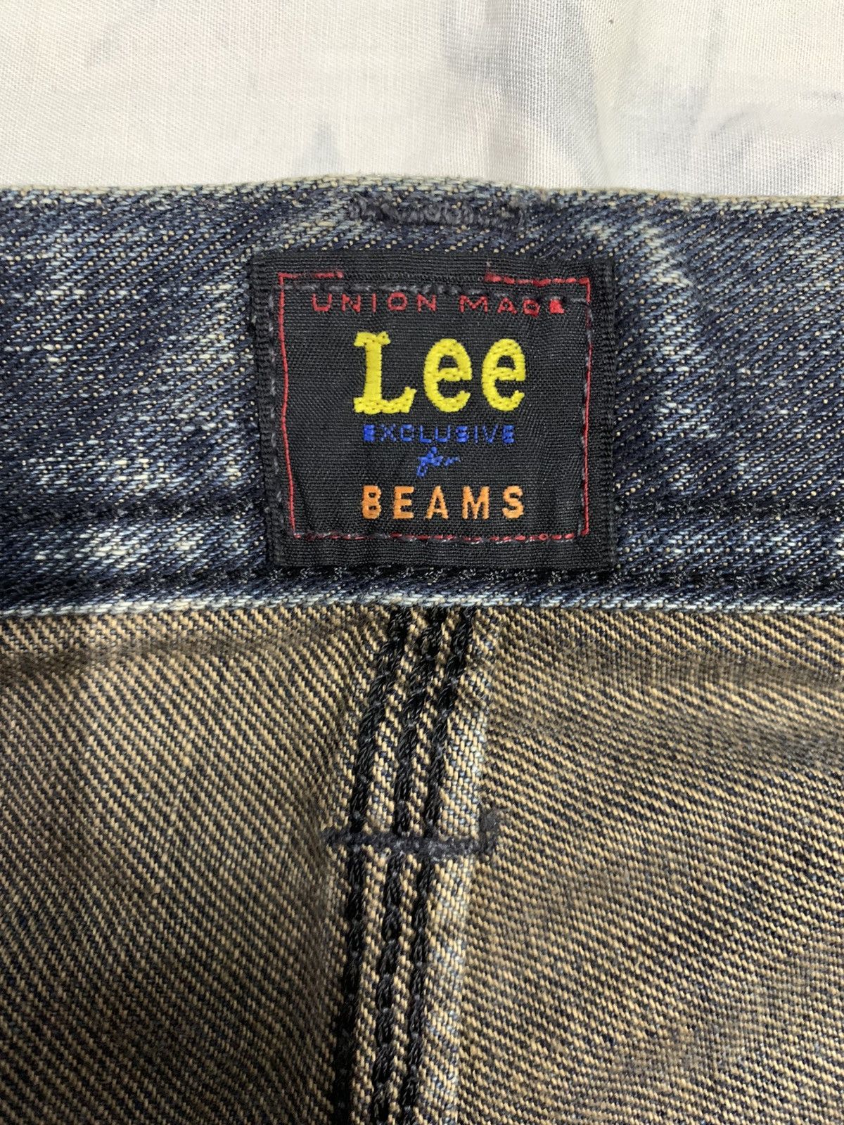 Lee × Number (N)ine Vintage Lee Riders x Beams Dark Blue Washed Whiskers Jeans Size US 32 / EU 48 - 17 Thumbnail