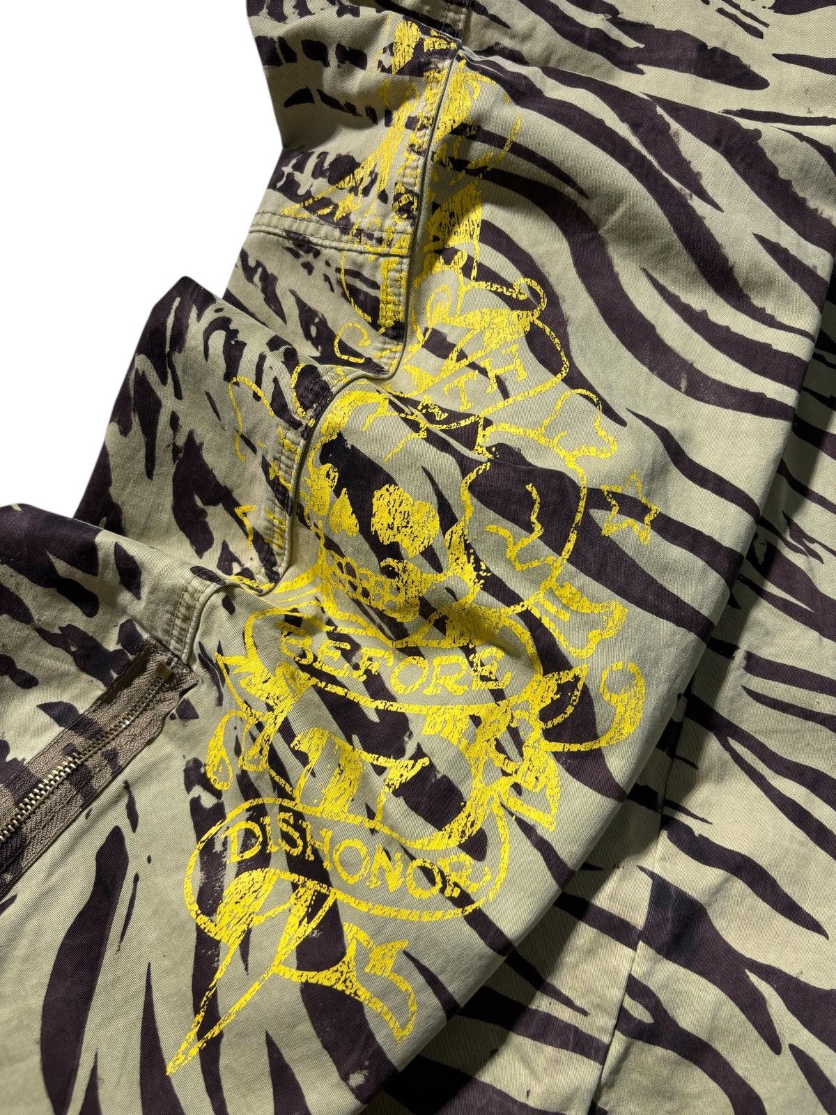 Ed Hardy Y2K Ed Hardy Tiger Printed Camo Cargo Pants Baggy RARE Rap Size US 34 / EU 50 - 6 Thumbnail