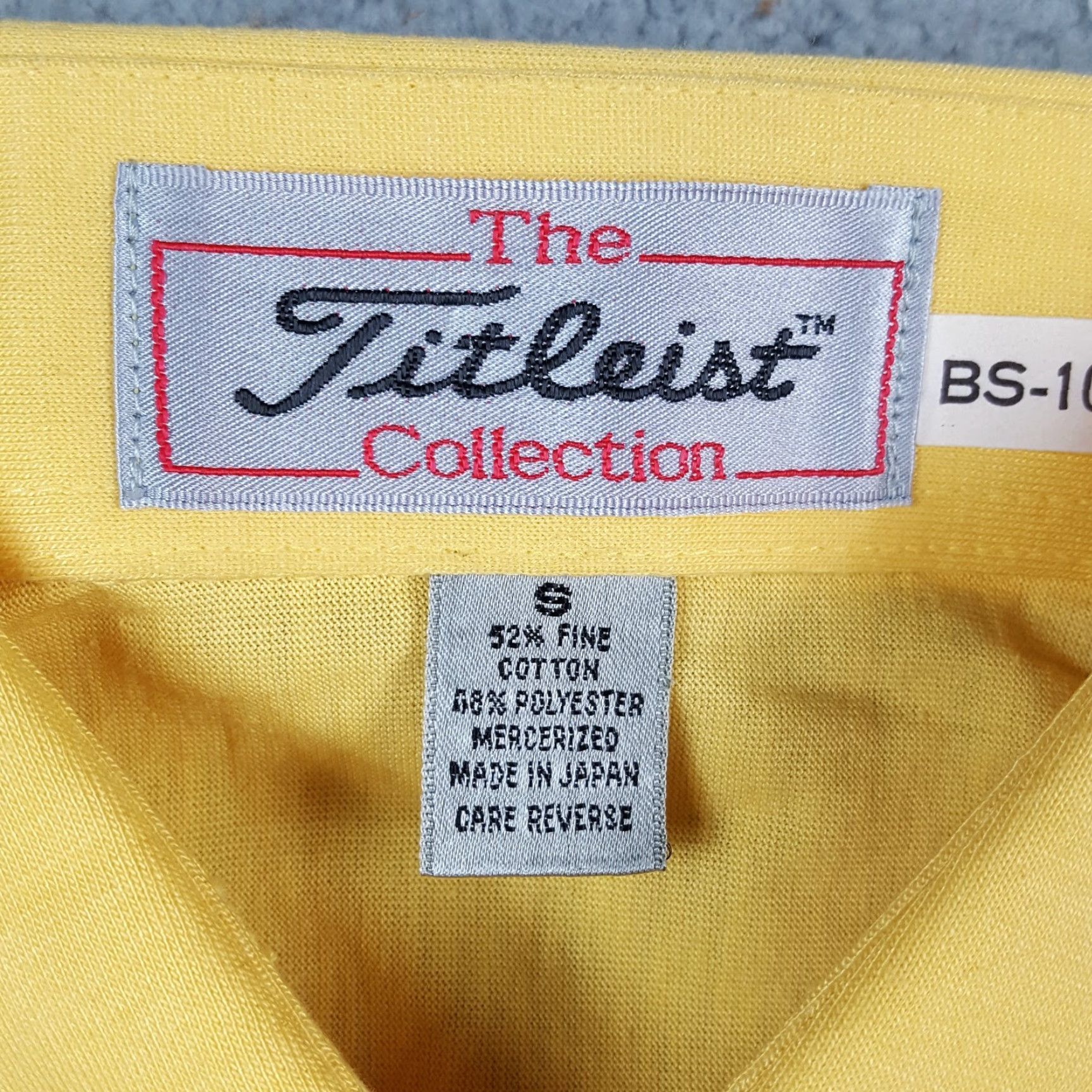 Titleist VINTAGE Titleist Golf Preppy Yellow Pocket Polo Size S Athletic Collared Shirt Pullover Size US S / EU 44-46 / 1 - 6 Thumbnail