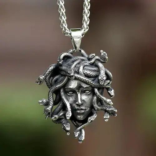 Japanese Brand Stainless Steel Medusa Pendant Necklace Size ONE SIZE - 1 Thumbnail