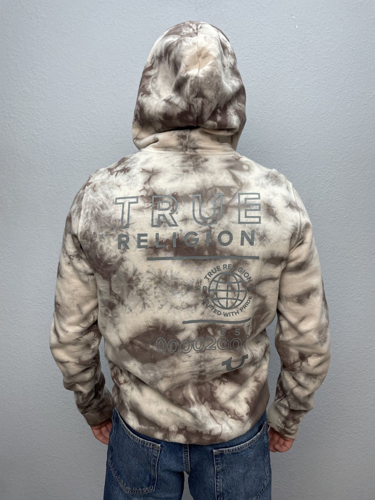 Japanese Brand Vintage Y2K True Religion Tye Dye Zip Hoodie Size US M / EU 48-50 / 2 - 1 Thumbnail