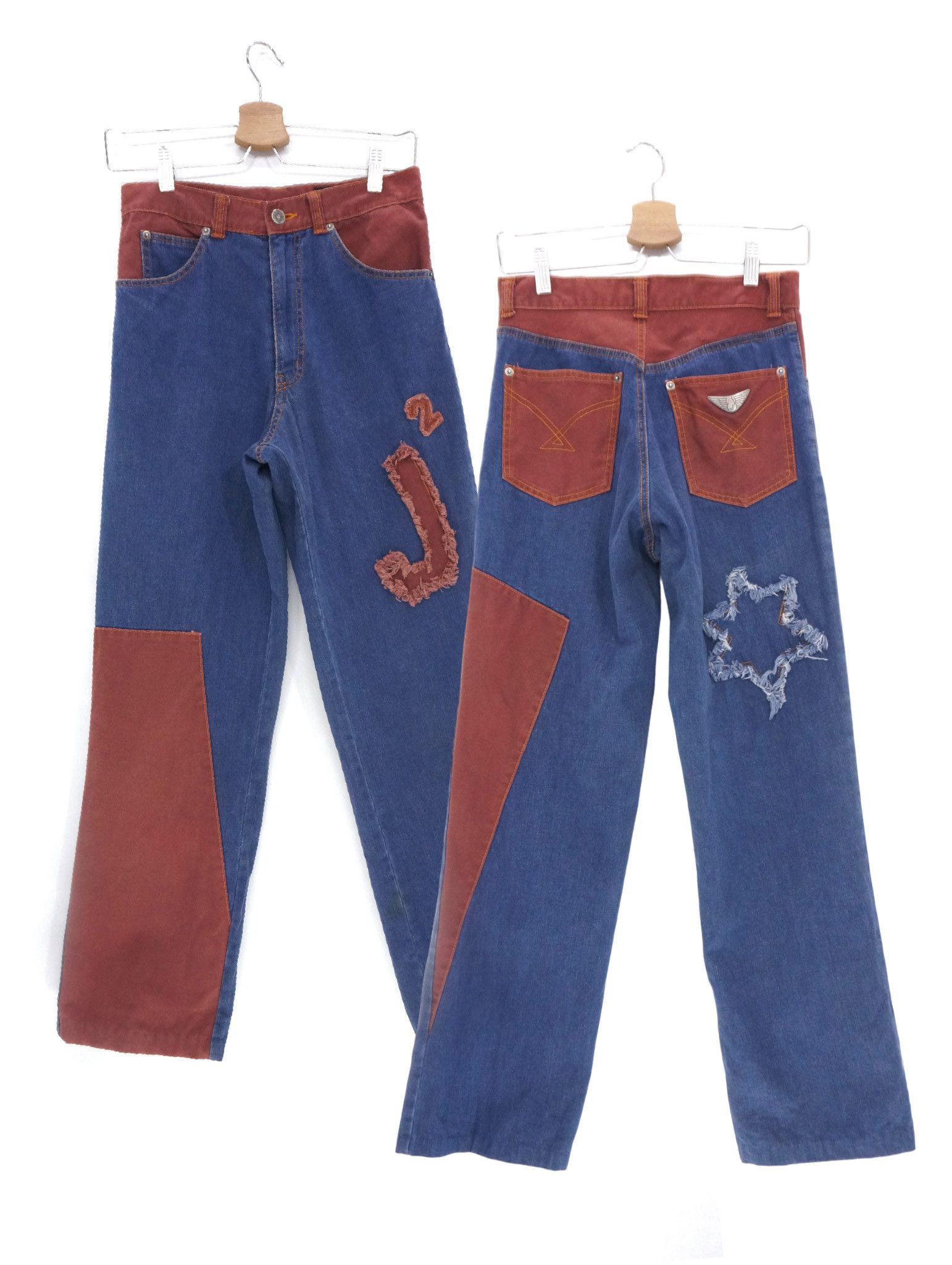 💥 Rare Mr Junko J2 Star Patch Two Tone Vintage Pants