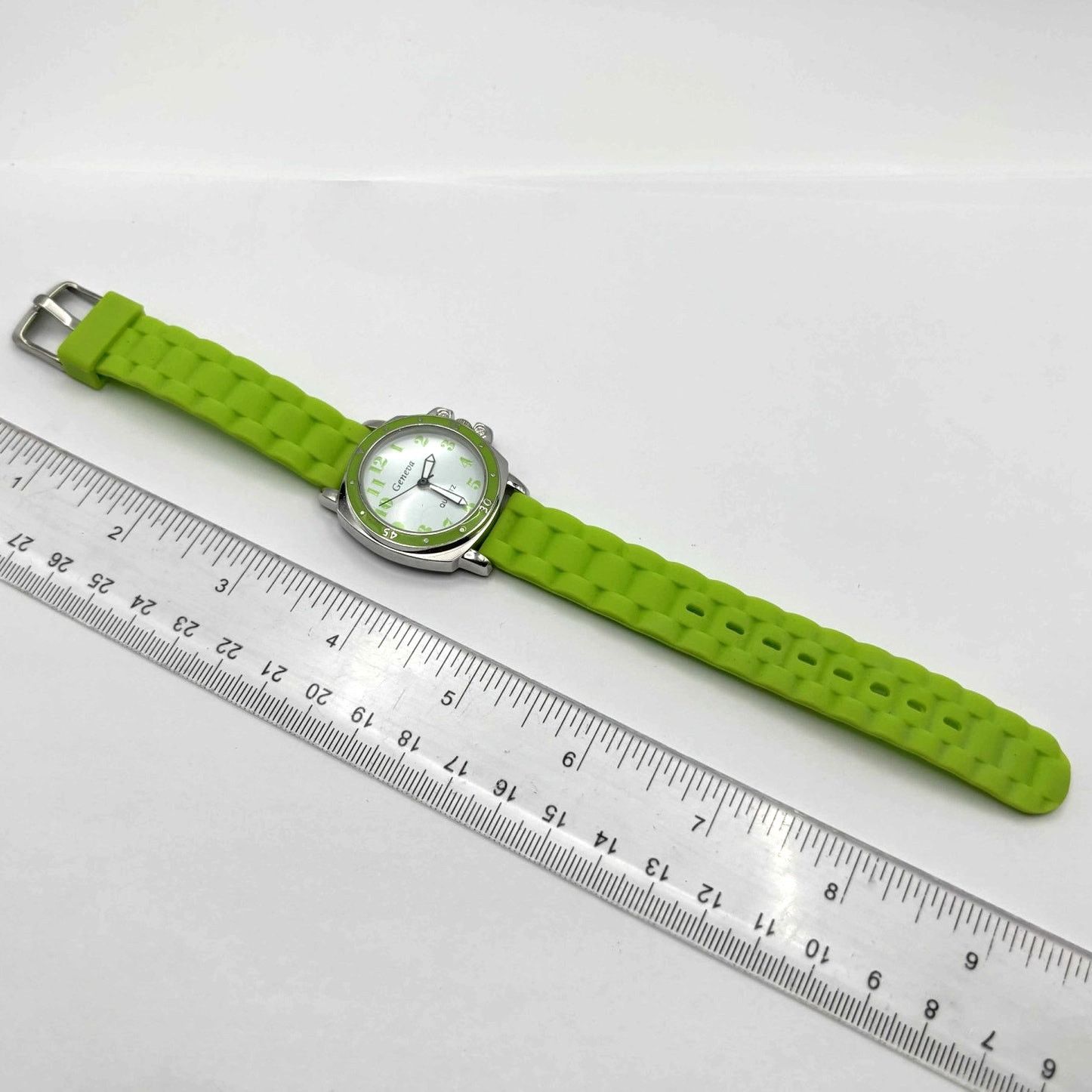 Geneva Green & Silver Men's Watch Size ONE SIZE - 4 Thumbnail