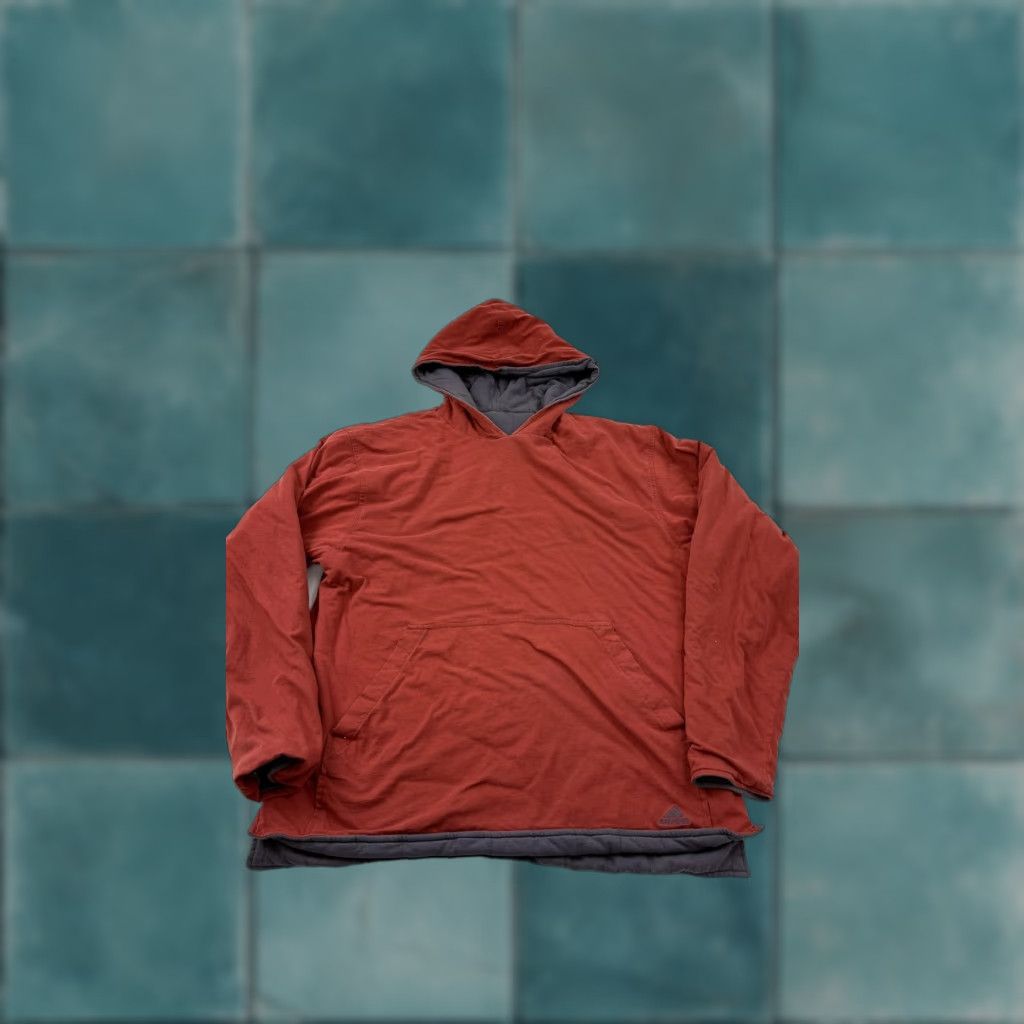 Adidas Adidas Hoodie Mens Large Reversible Pullover Quilted Red Gray Sweatshirt Size US L / EU 52-54 / 3 - 1 Thumbnail