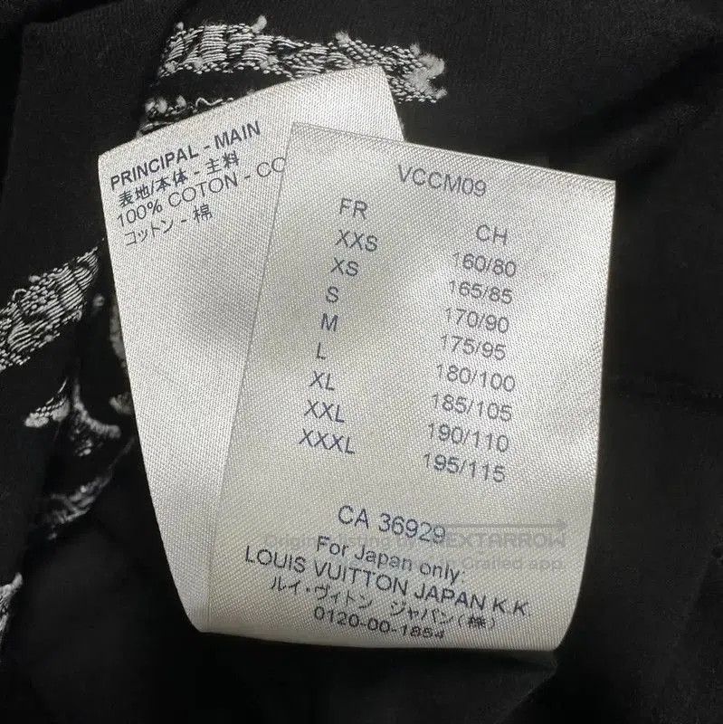 Louis Vuitton Louis Vuitton Men's Black Cotton T-Shirt . Size US XL / EU 56 / 4 - 7 Thumbnail