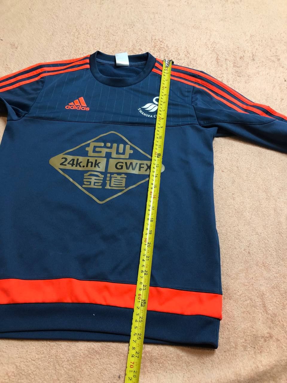 Adidas SWANSEA CITY TRAINING FOOTBALL SWEAT TOP ADIDAS Size US XS / EU 42 / 0 - 15 Thumbnail