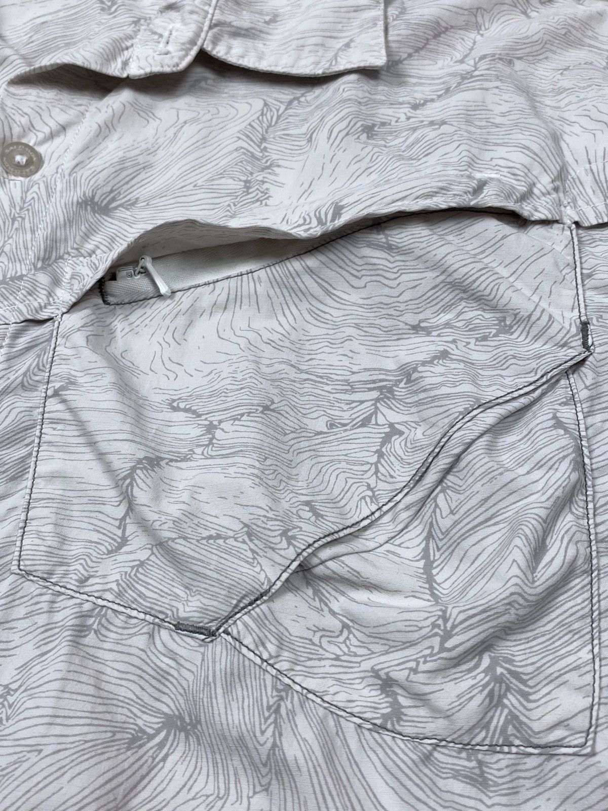 Salomon 2000’s Vintage Salomon Topographic Print Button Up Shirt Size US L / EU 52-54 / 3 - 6 Thumbnail